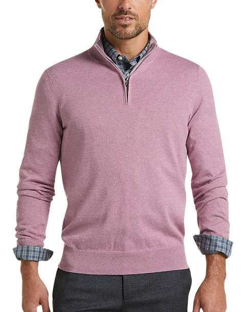 Joseph Abboud Berry Modern Fit 1/4 Zip Sweater - Men's Sweaters | Men's ...