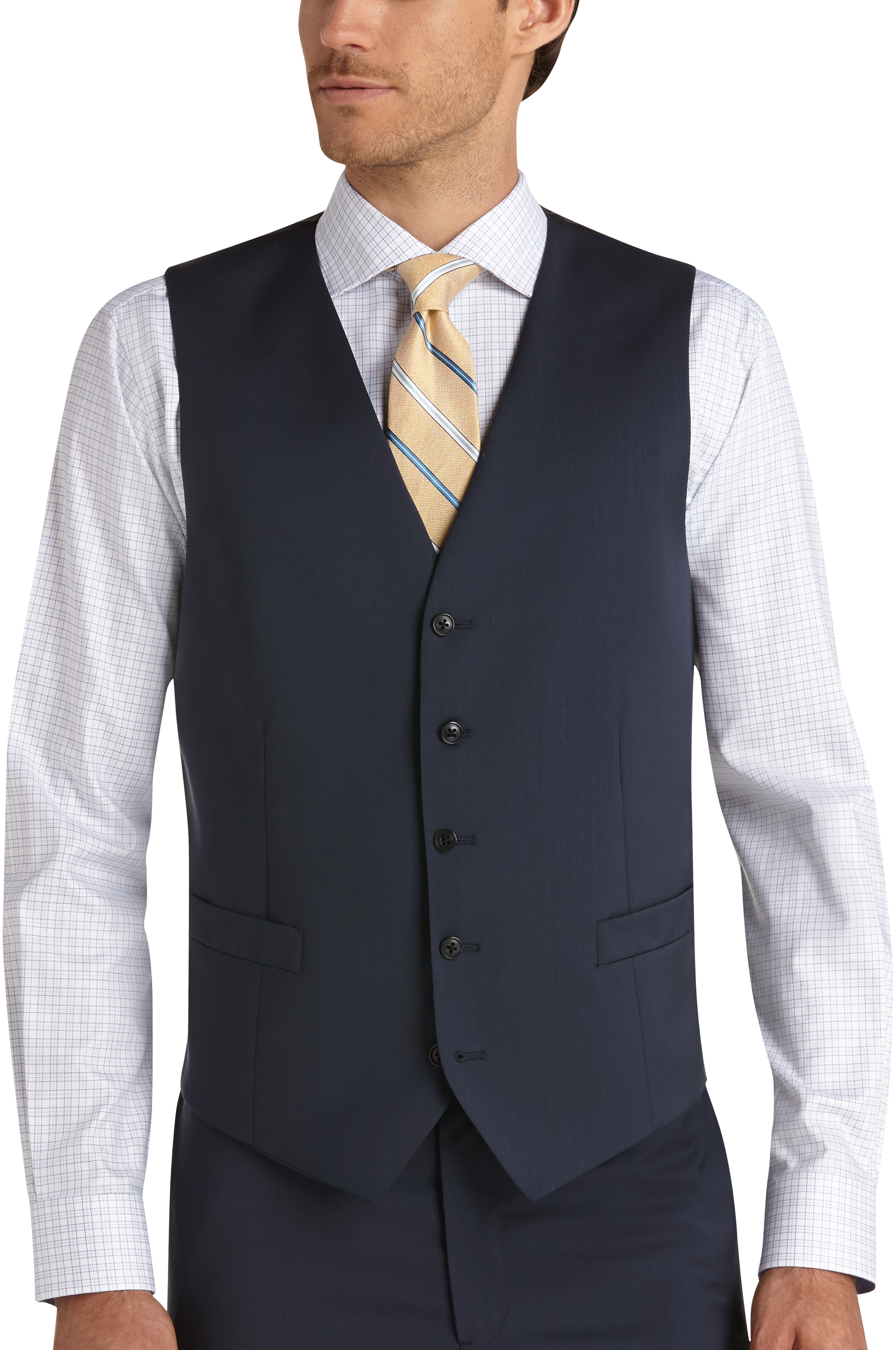 Joseph Abboud Blue Modern Fit Suit Separates Vest - Men's Suit Separate ...