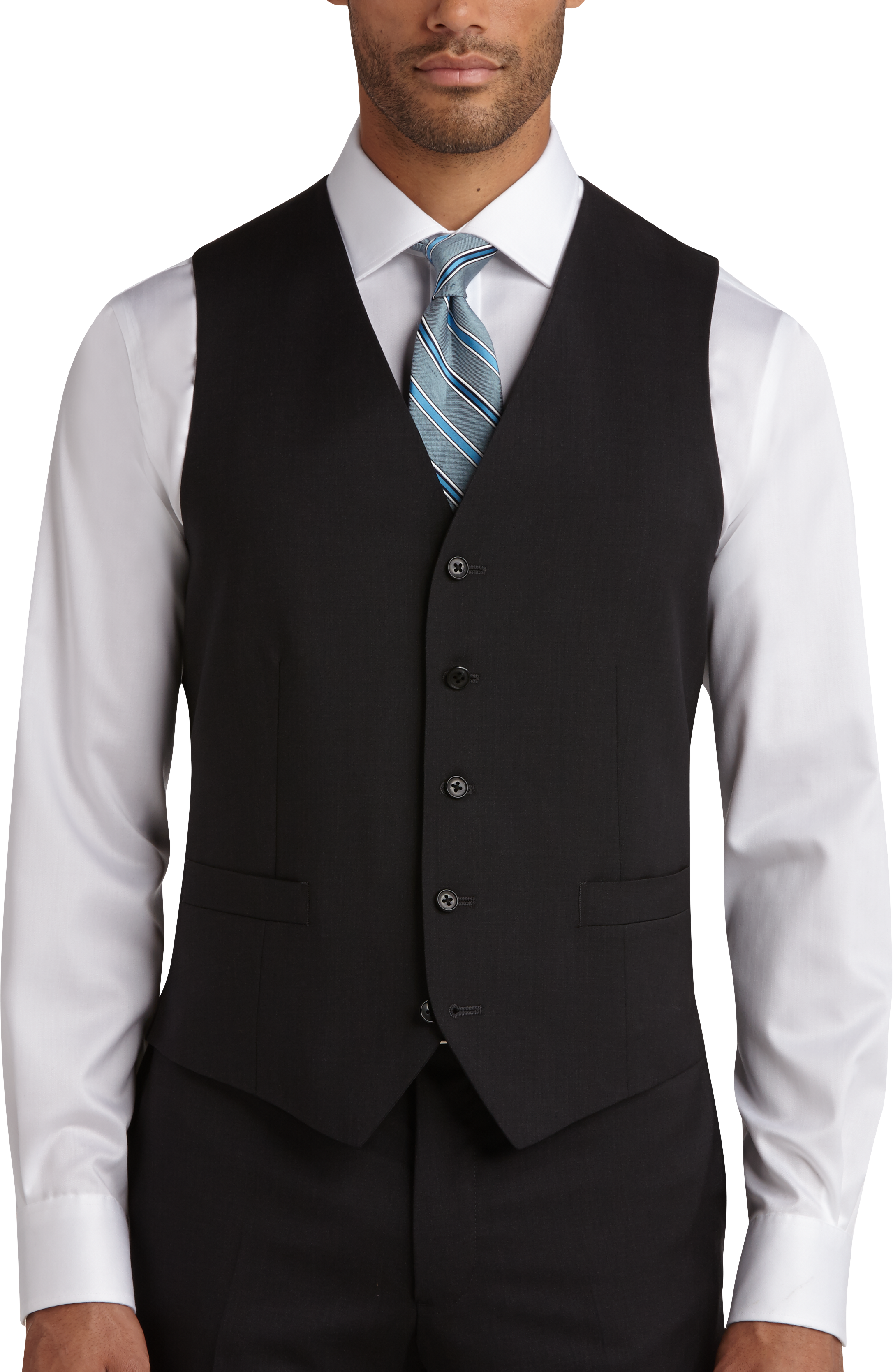 Joseph Abboud Charcoal Modern Fit Suit Separates Vest - Men's Suit ...