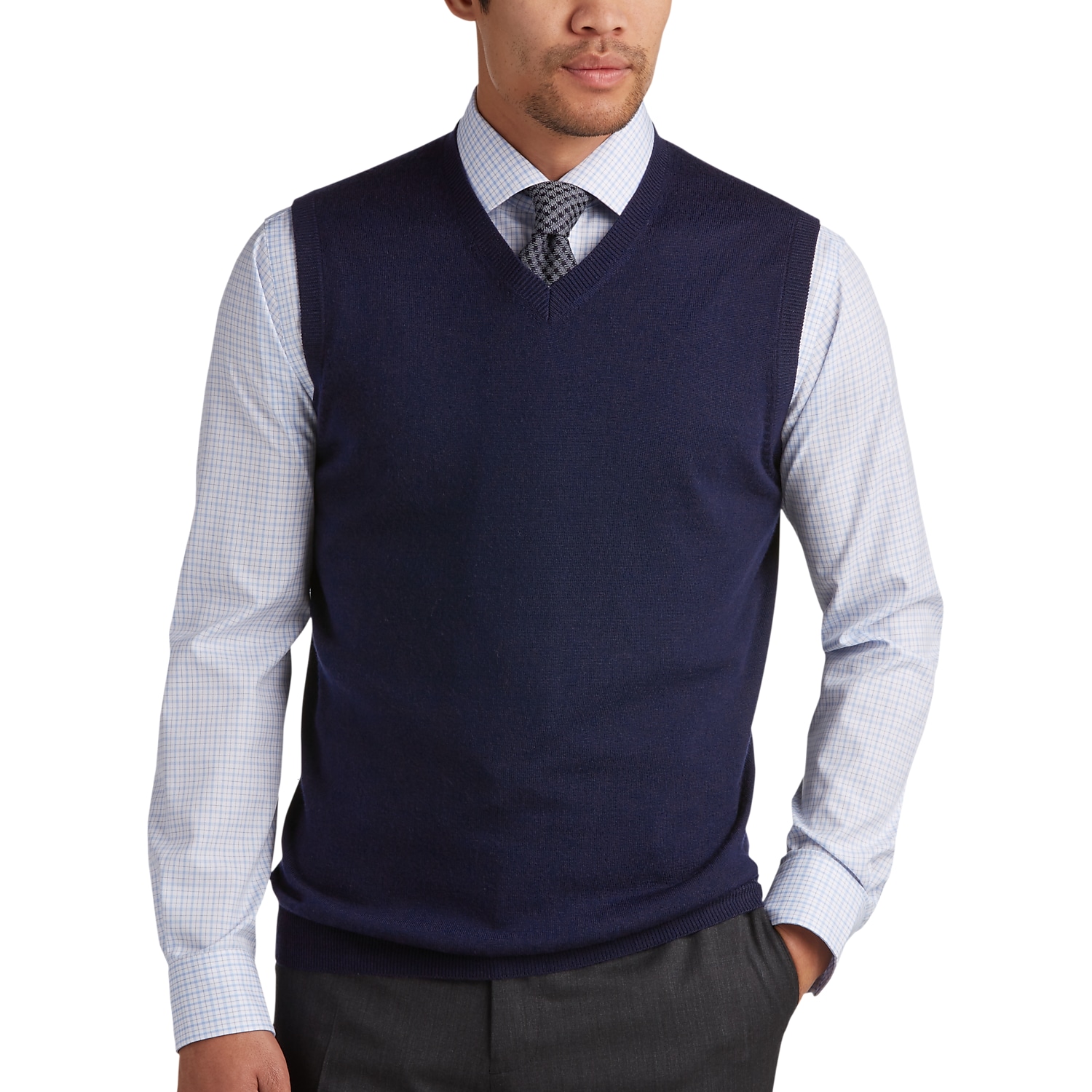 Mens Camel Sweater Vest