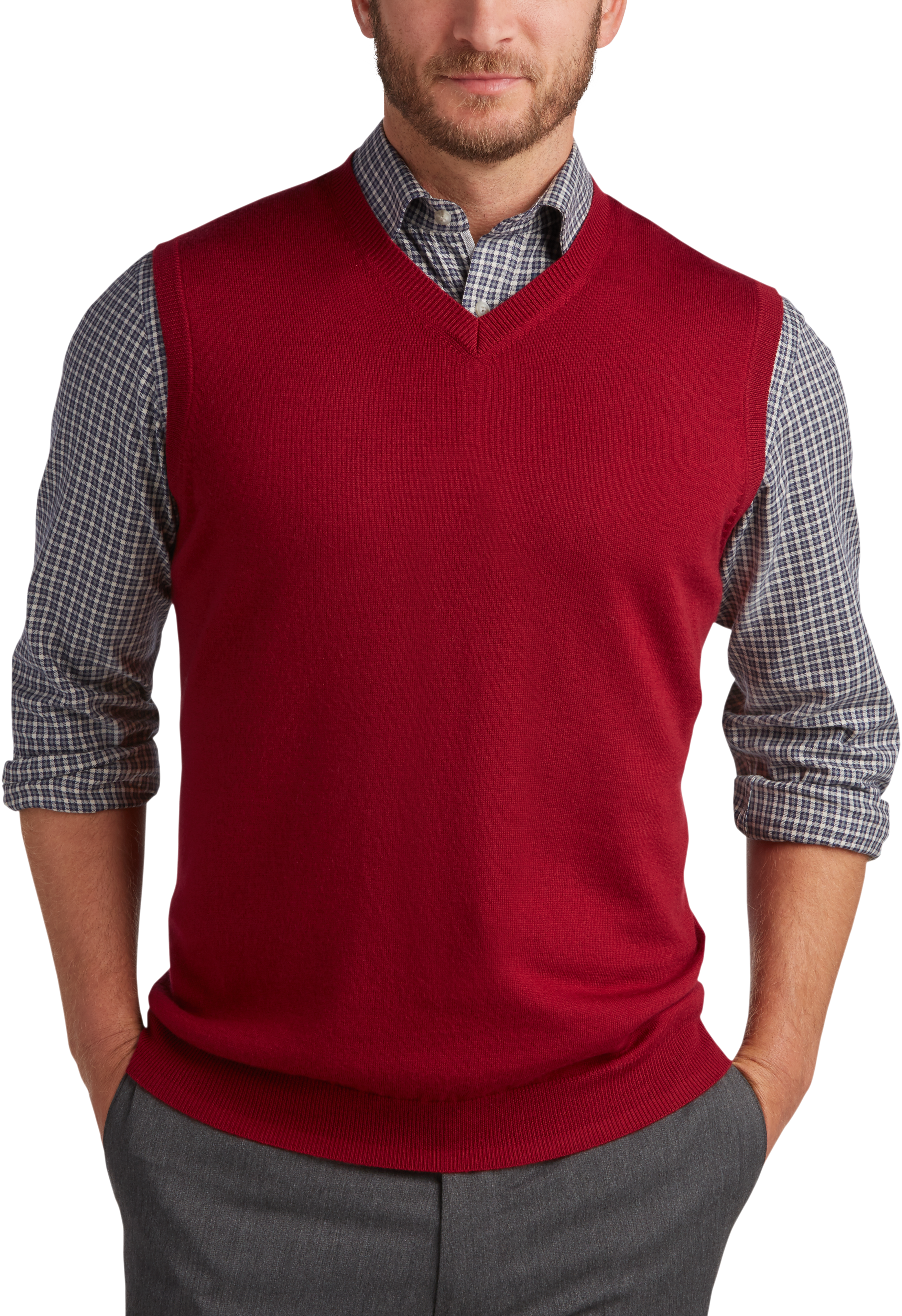 mens maroon sweater outfit