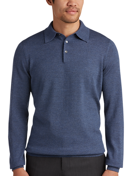 Merino Wool Polo Sweater | Mens Wearhouse