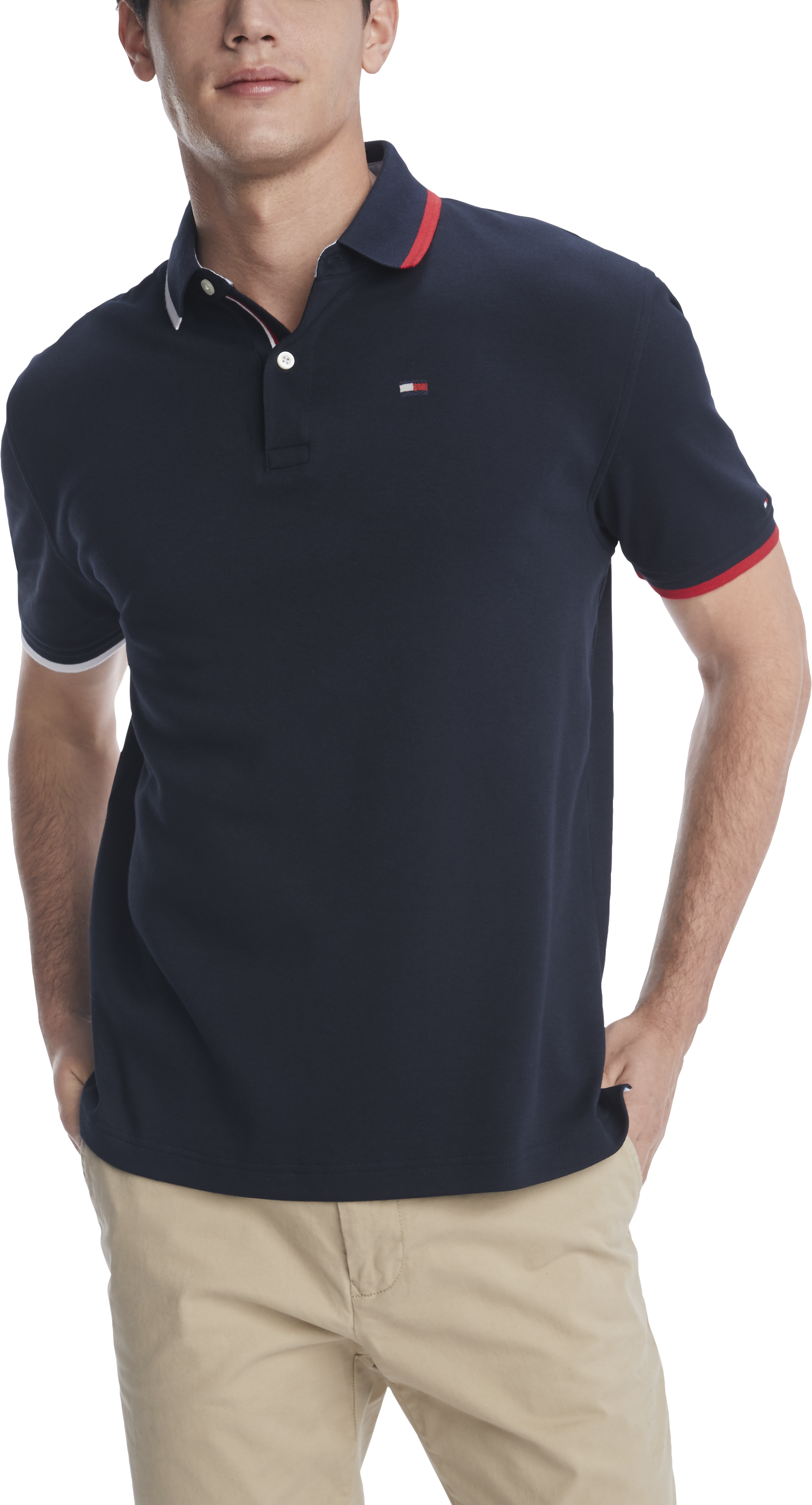 navy tommy hilfiger polo