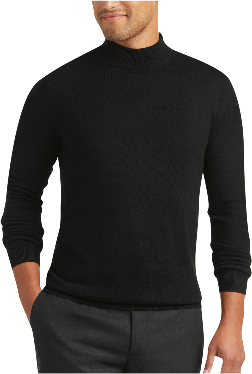 Men's Clothing & Accessories: Men's Sweaters Mock Neck