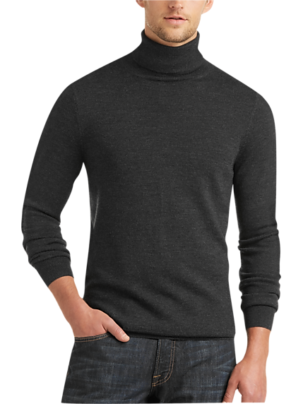 Charcoal Turtleneck Sweater | Mens Wearhouse
