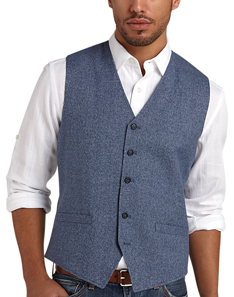 Joseph Abboud Navy Modern Fit Vest - Men's Tailored Vests | Men's Wearhouse