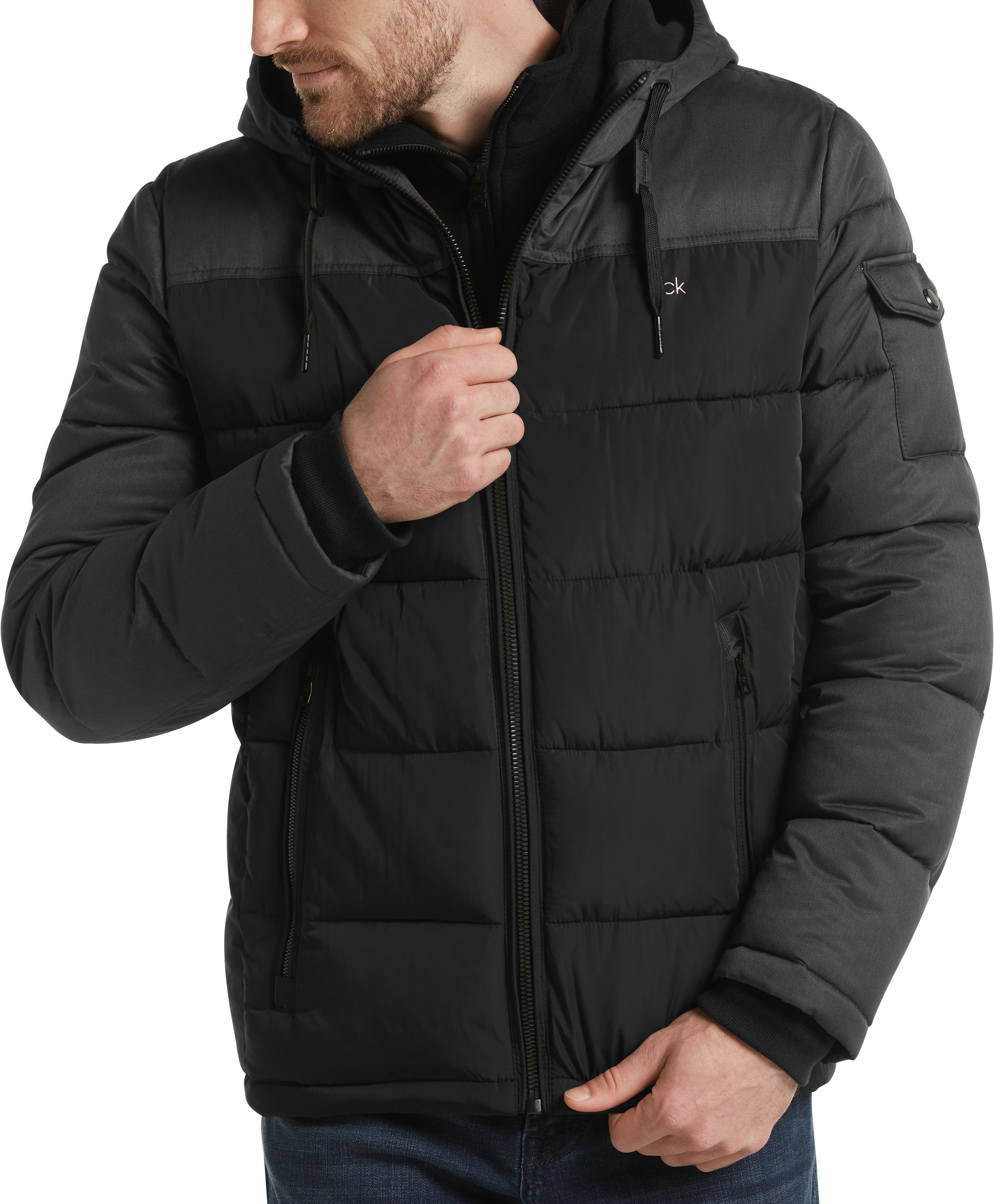 calvin klein men's puffer jacket