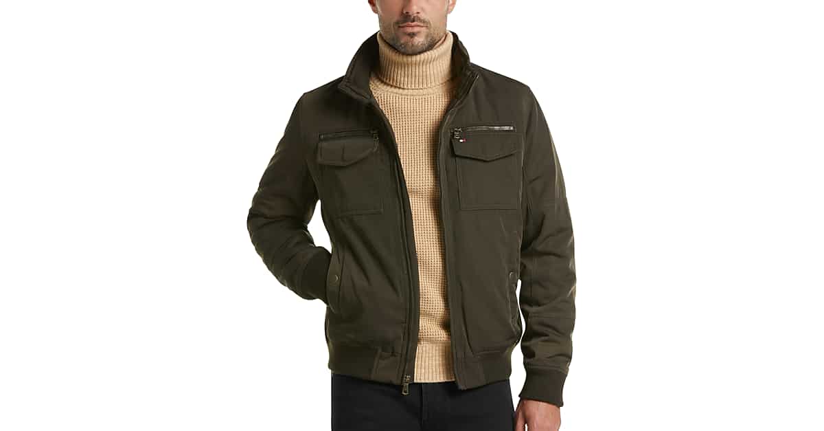 Tommy Hilfiger Green Classic Performance Modern Fit Bomber Jacket Men