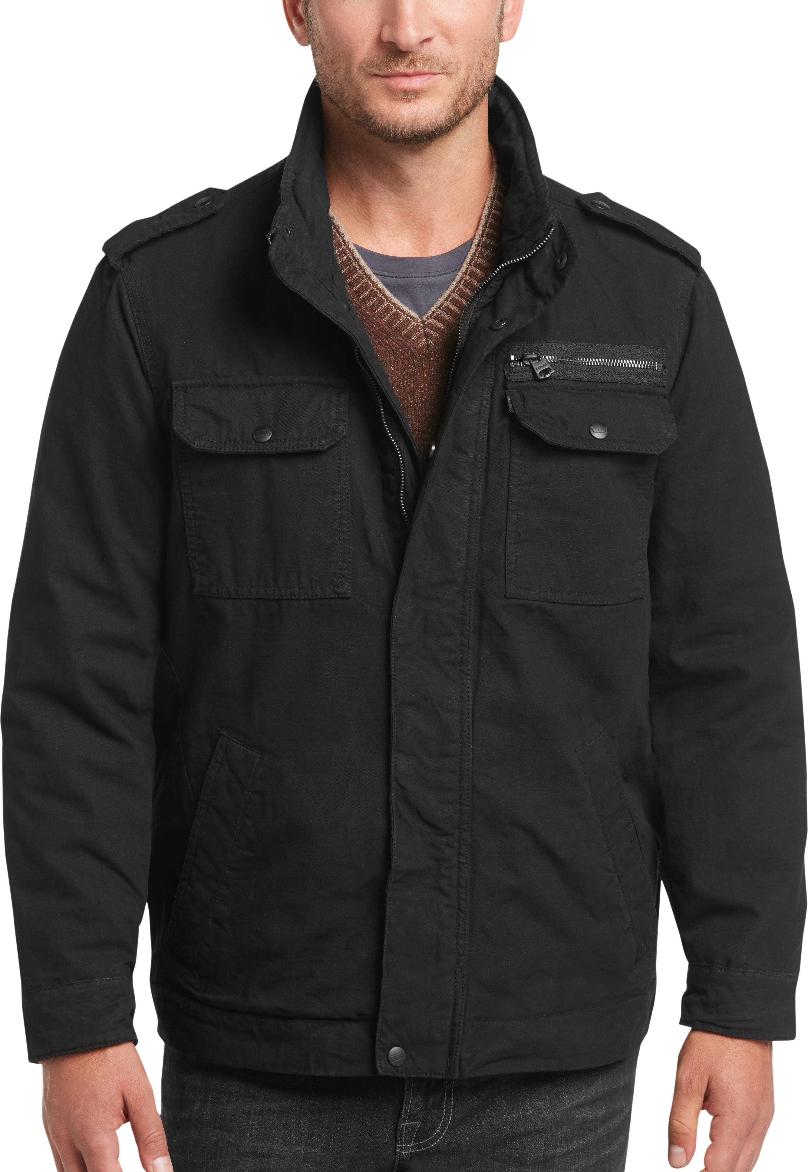 Levi&#39;s® Black Modern Fit Field Jacket - Men&#39;s Casual Jackets | Men&#39;s Wearhouse