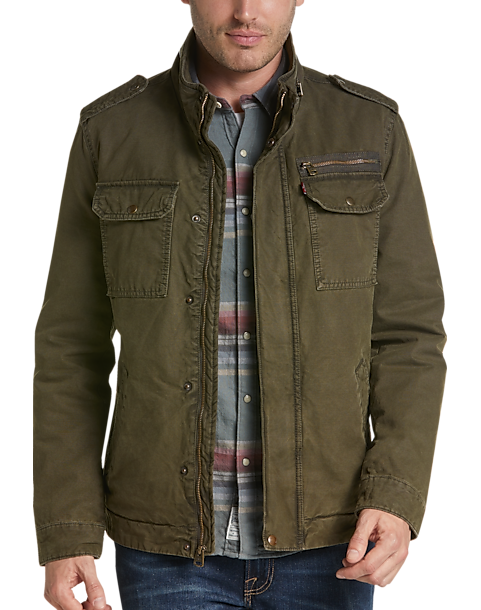 Levi's® Olive Modern Fit Field Jacket - Men's Sale | Men's Wearhouse