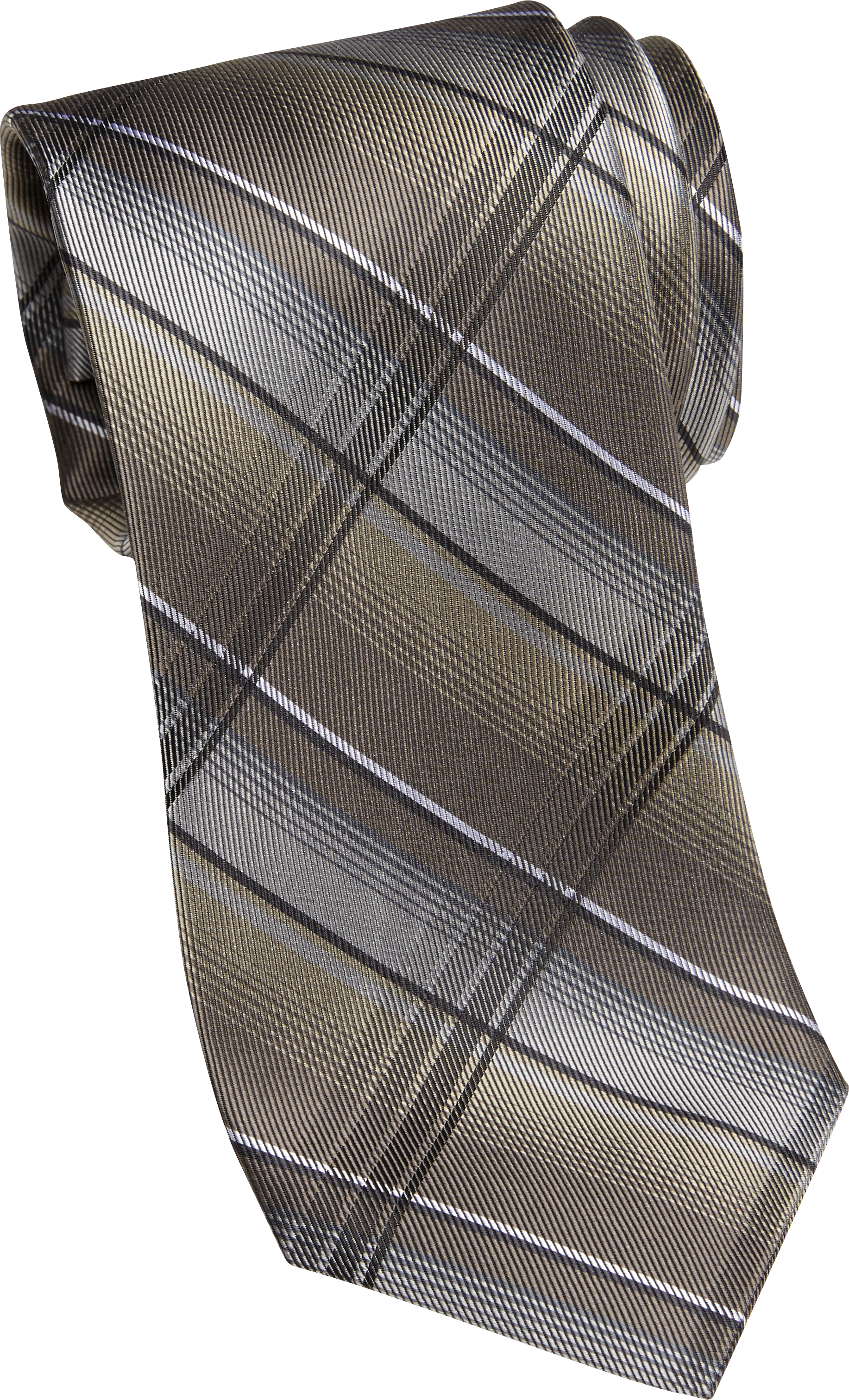 Gray Plaid Tie | Mens Wearhouse