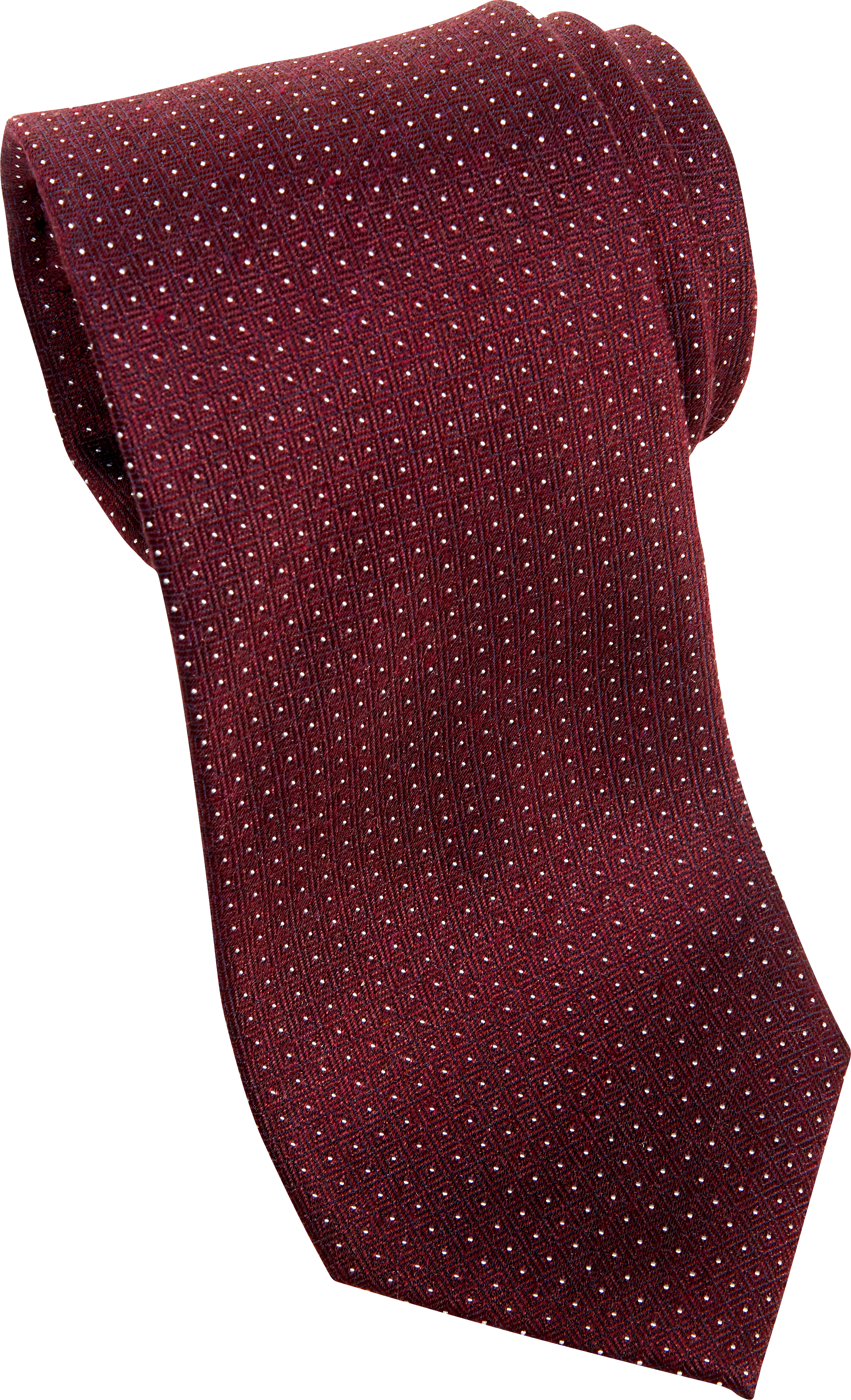 Awearness Kenneth Cole Burgundy Circle & Check Narrow Tie - Men's ...