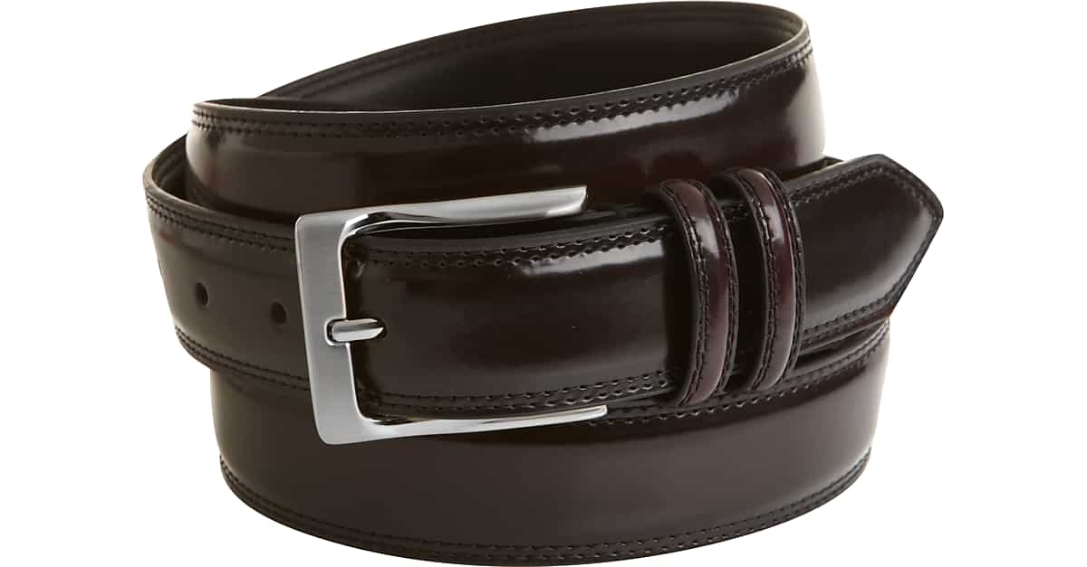 mens leather dress belt