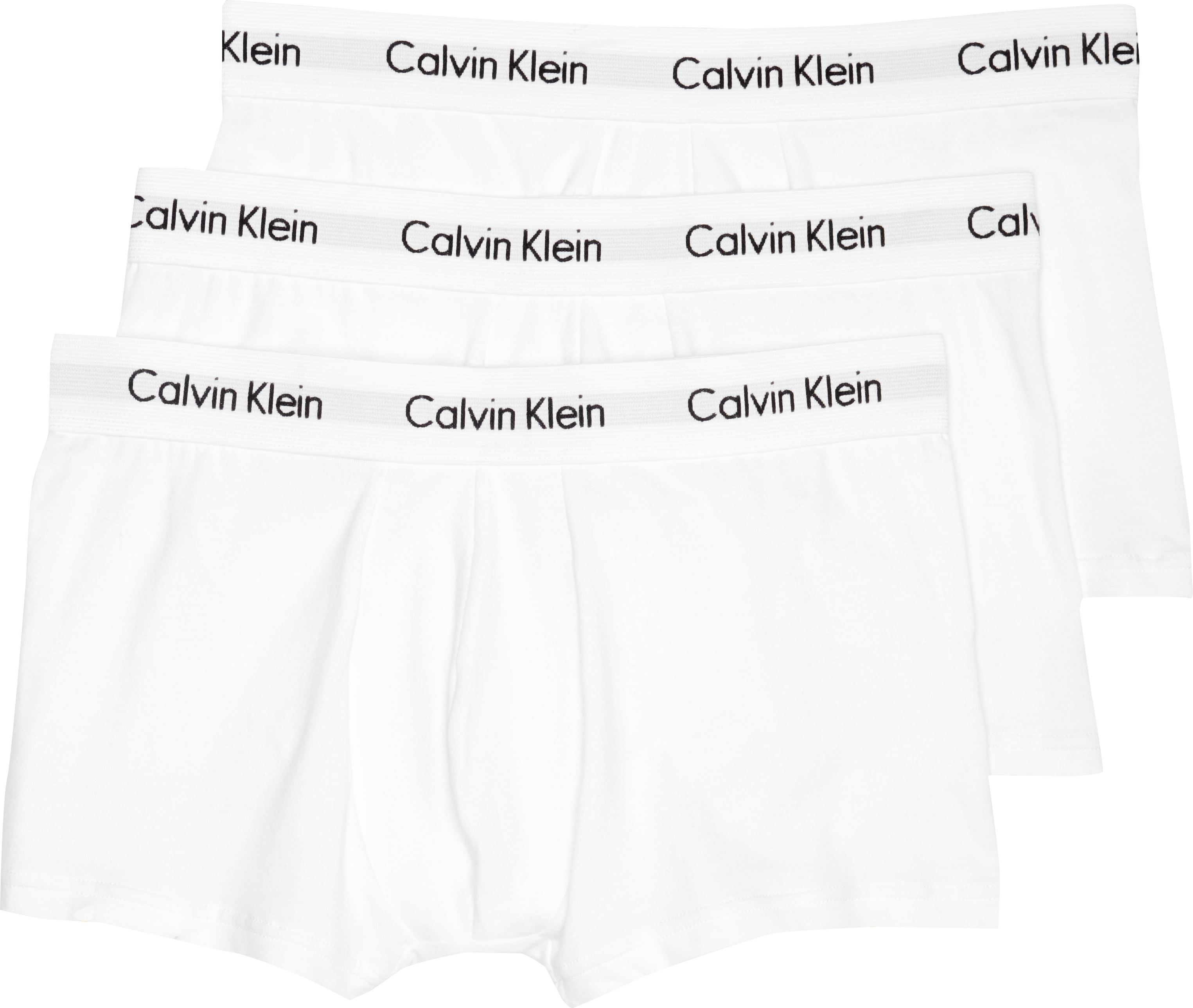 calvin klein white trunks 3 pack