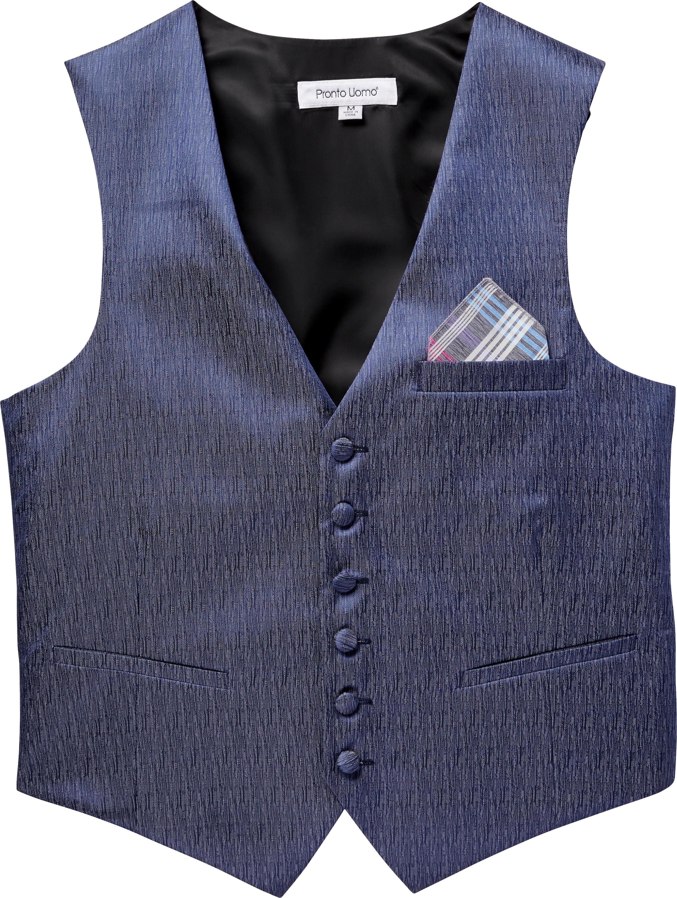 Pronto Uomo Black Silk Vest - Men's Formal Vests & Cummerbunds | Men's ...