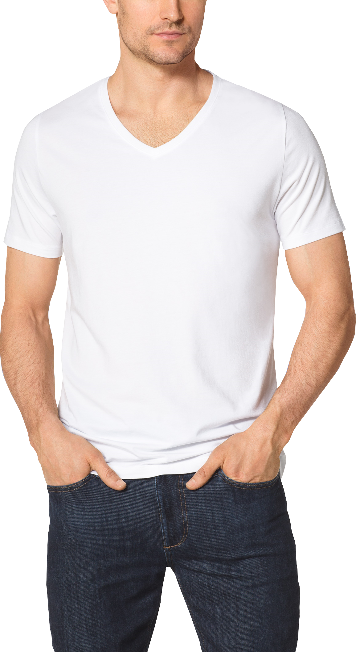 Tommy John Cool Cotton White V- Neck T-Shirt - Men's Underwear | Men's ...
