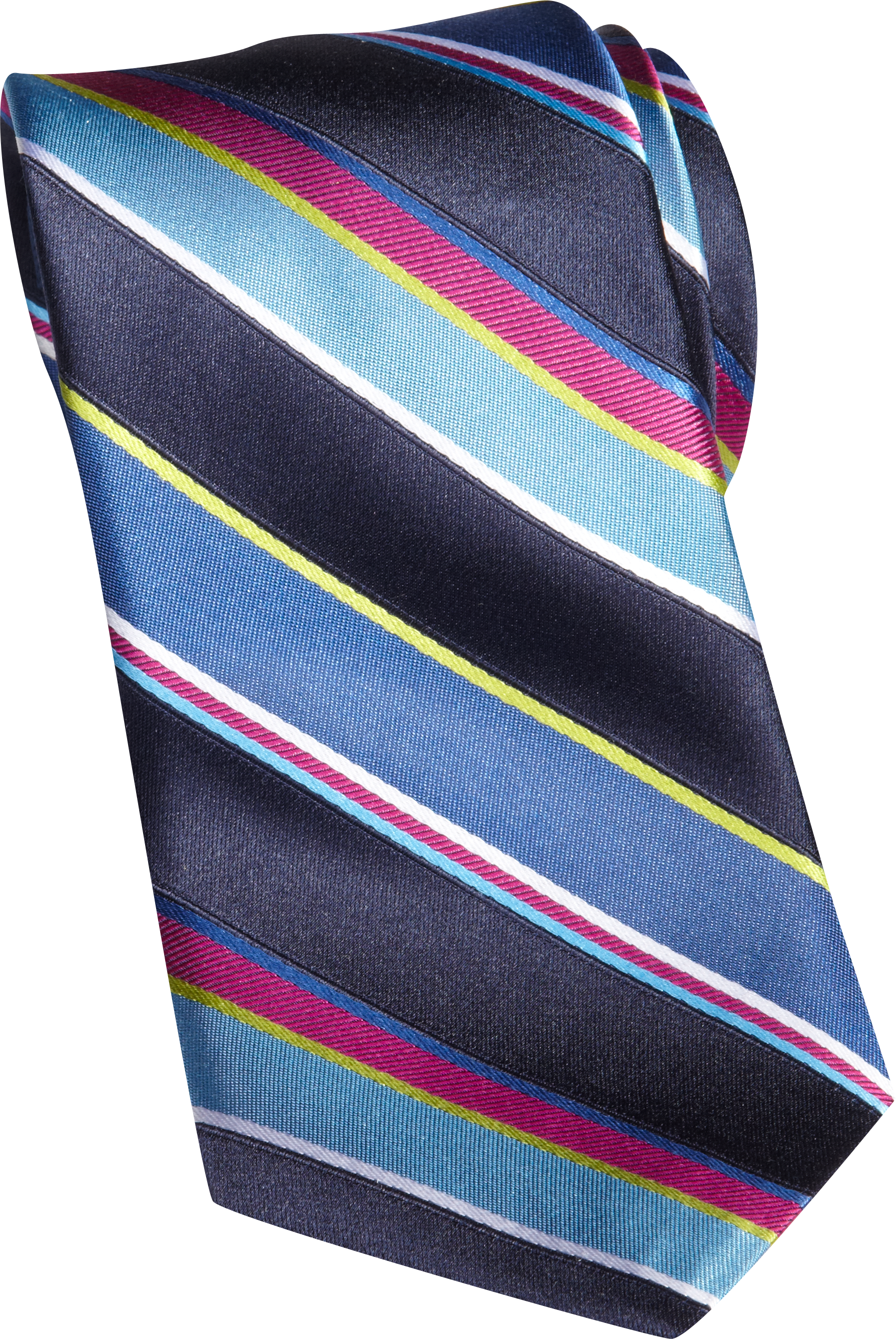 Jhane Barnes Blue Stripe Narrow Tie - Men's Accessories ...