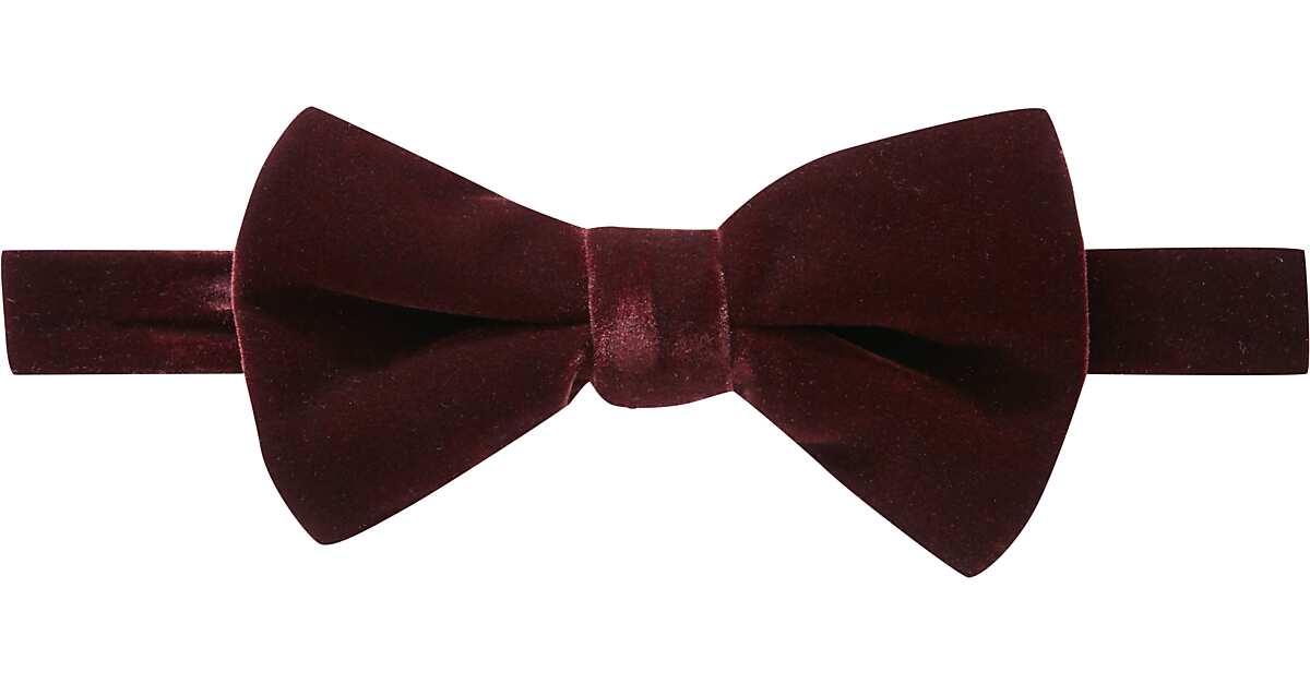 Paisley & Gray PreTied Bow Tie, Maroon Velvet Men's Accessories