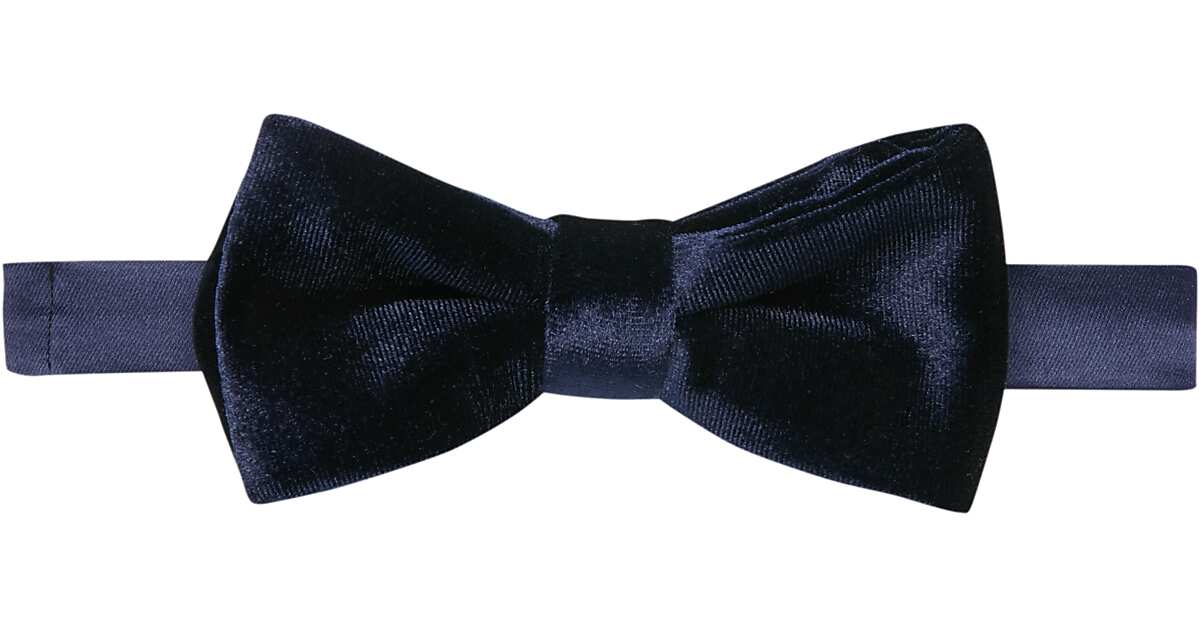 Burma Bibas Blue Velvet PreTied Bow Tie Men's Accessories Men's