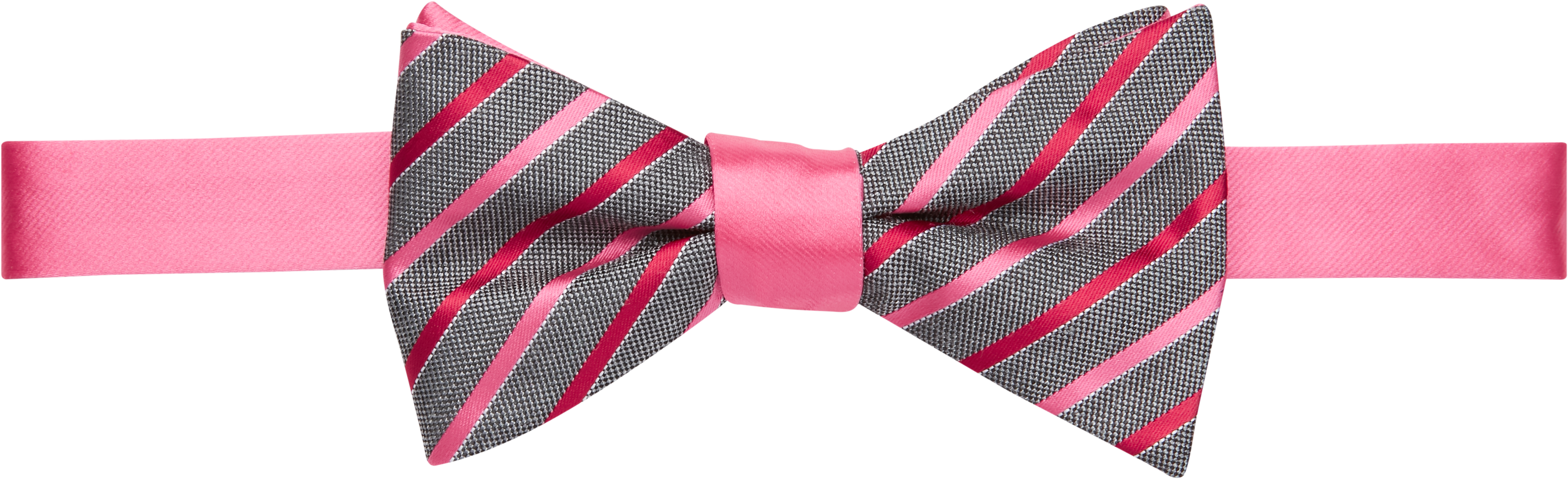 pink and gray bow tie