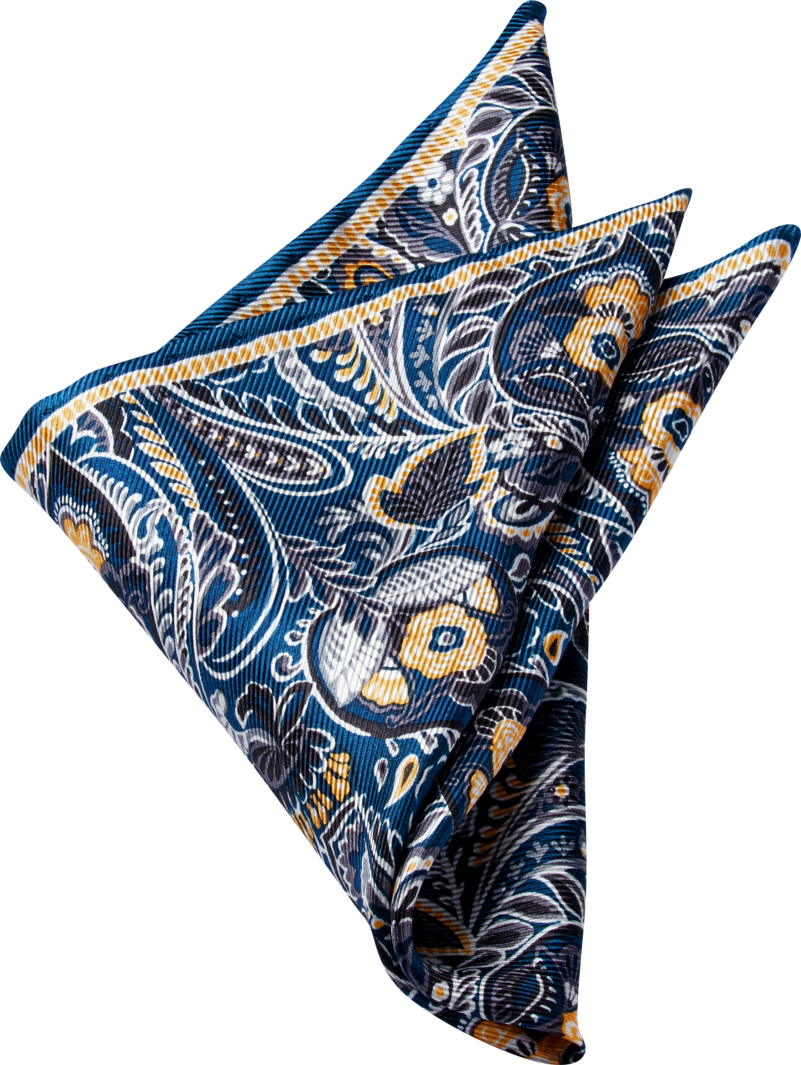 Joseph Abboud Navy Paisley Pocket Square Men S Accessories