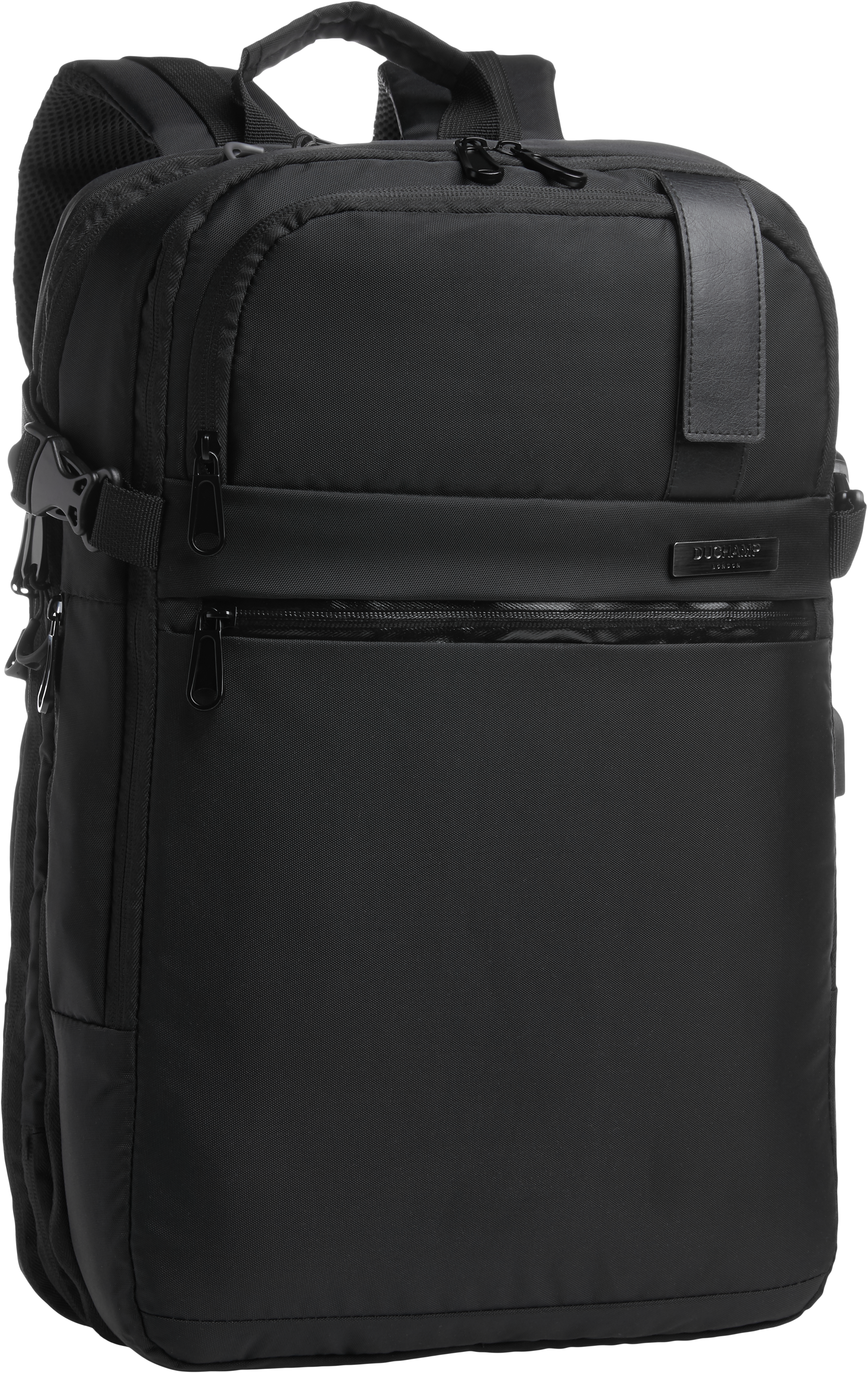Duchamp Black Expandable Backpack Suitcase - Men's Accessories | Men's ...