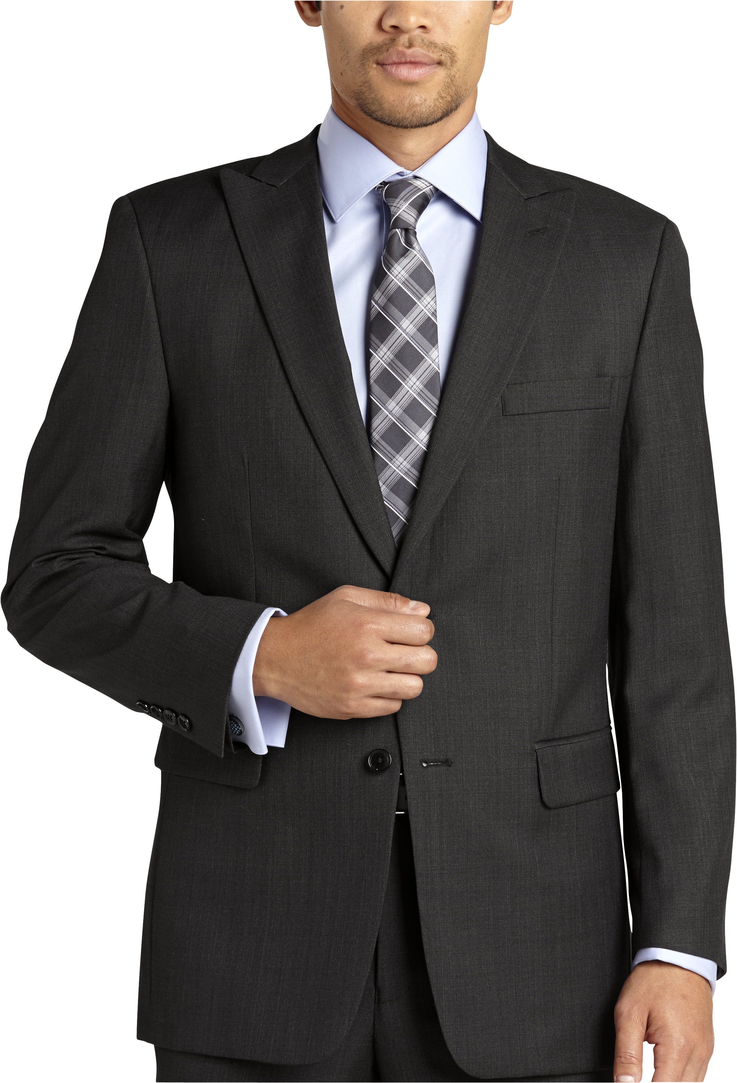 Gianfranco Ruffini Charcoal Gray Modern Fit Suit (Outlet) - Modern Fit ...