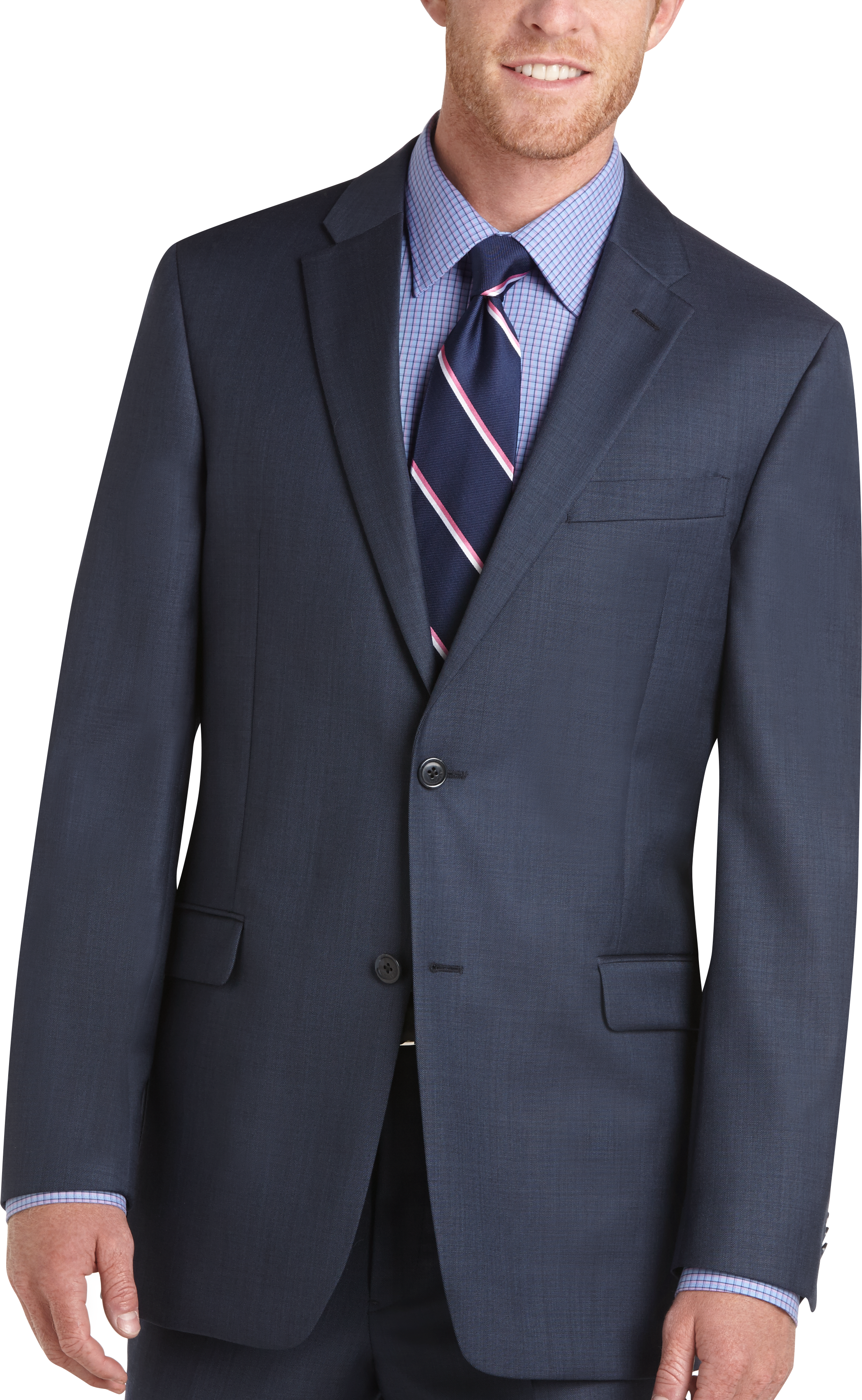 Tommy Hilfiger Postman Blue Sharkskin Slim Fit Suit Separates Coat (Outlet)