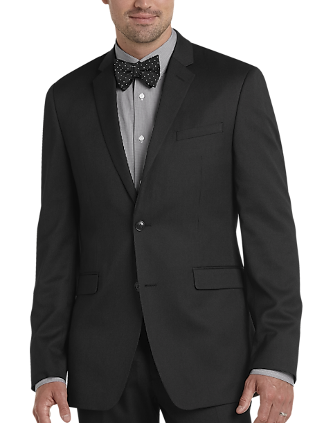 Perry Ellis Portfolio Black Stripe Extreme Slim Fit Suit (Outlet ...