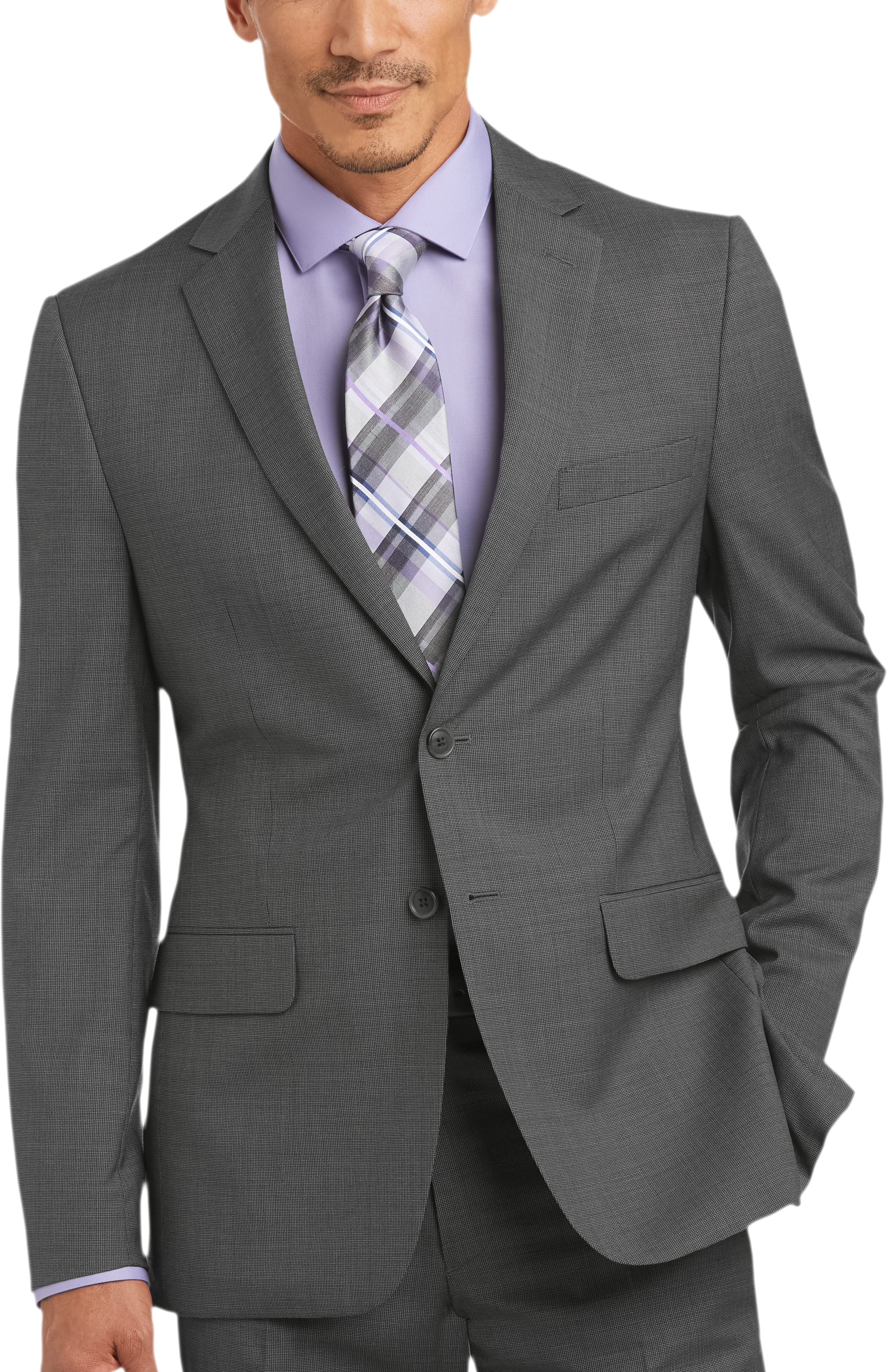 Joseph Abboud Gray Tic Slim Fit Suit (Outlet) - Slim Fit | Men's Wearhouse