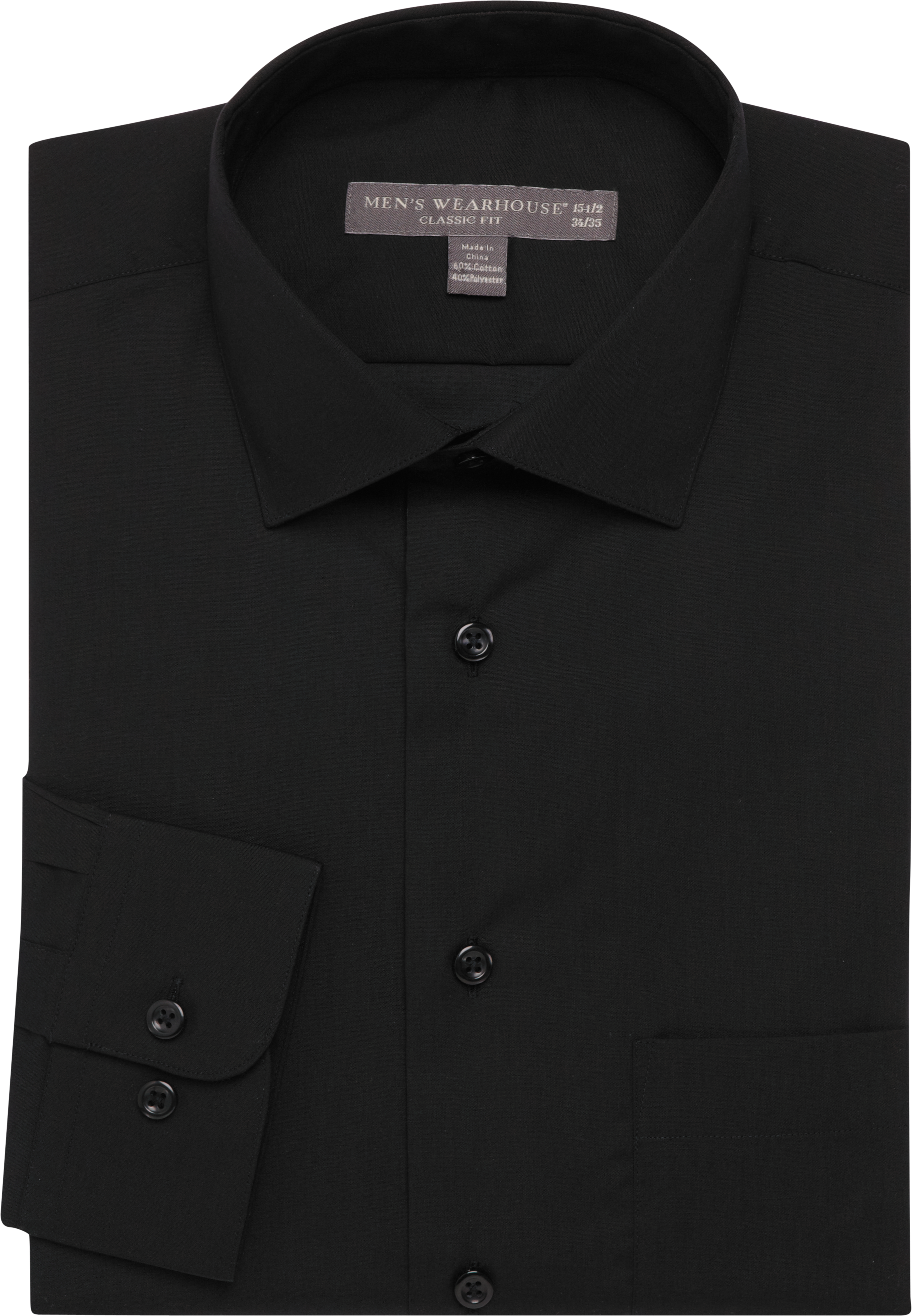 Mens Black Dress Shirt | Men's Wearhouse | Male Black Dress Shirt ...
