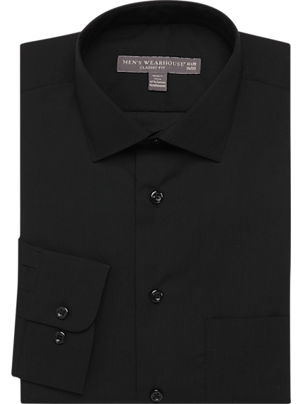 Mens Black Dress Shirt | Men's Wearhouse | Male Black Dress Shirt ...