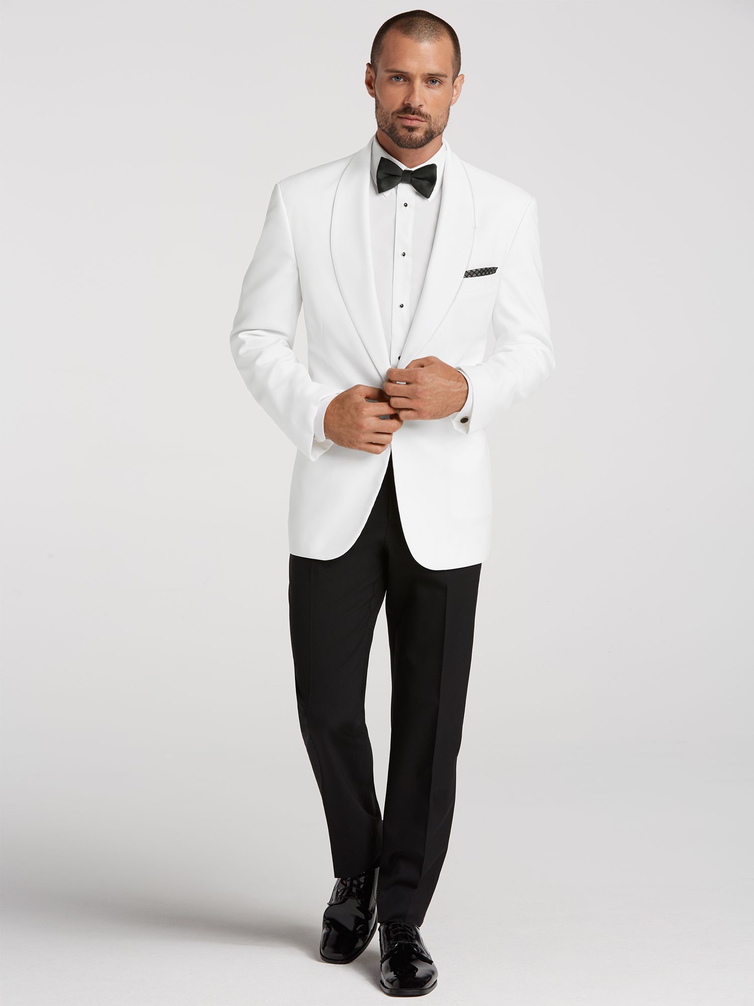 White Dinner Jacket Tux by Joseph & Feiss Tuxedo Rental Men's Wearhouse