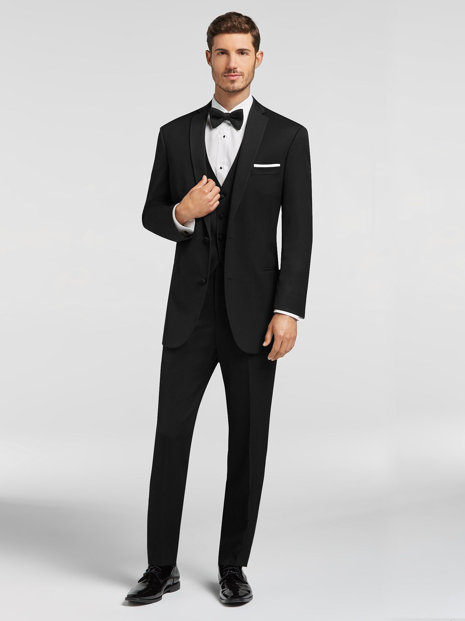 BLACK By Vera Wang Black Notch Lapel