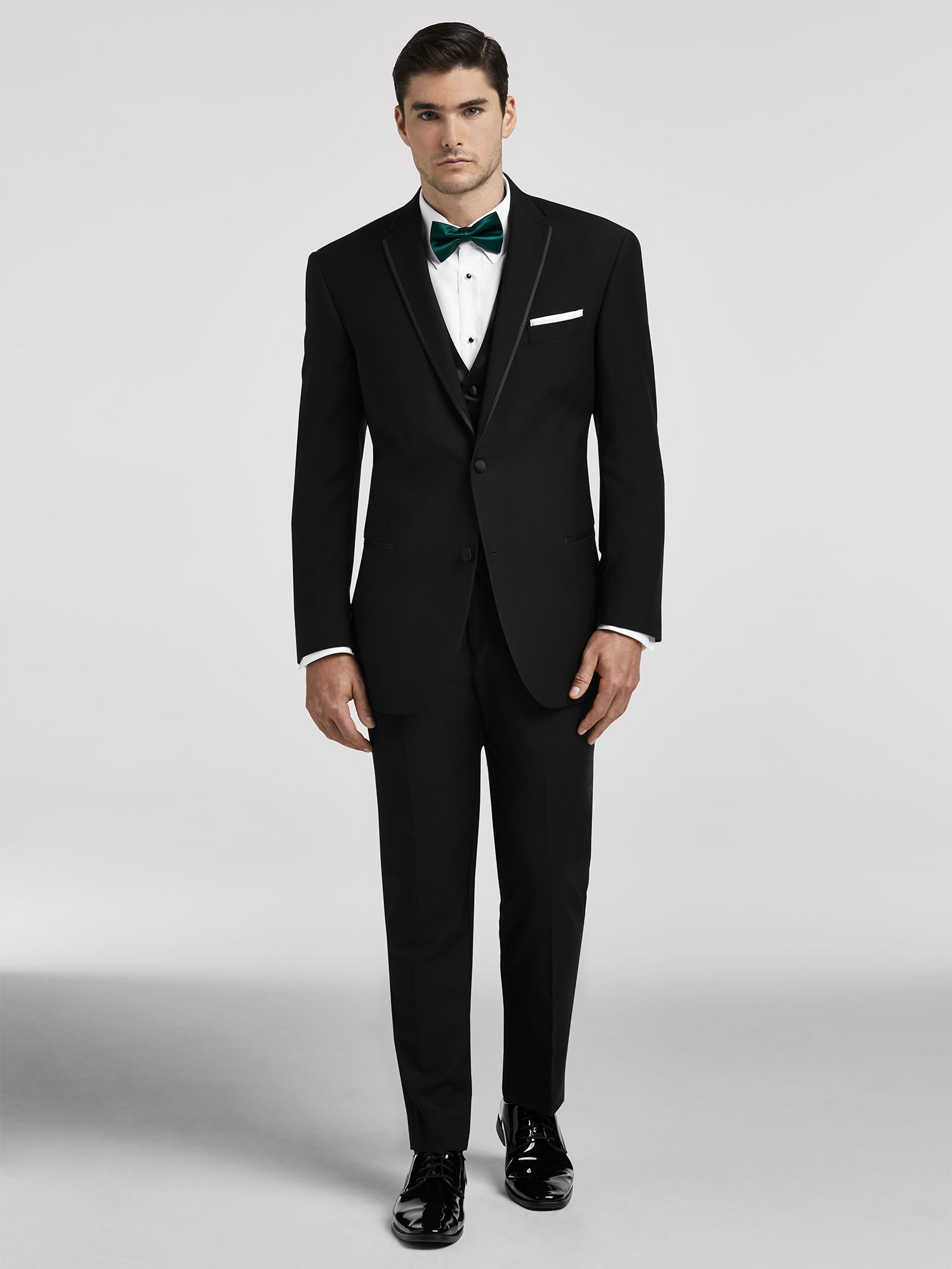 Calvin Klein Black Slim Fit Tuxedo Shawl - FitnessRetro