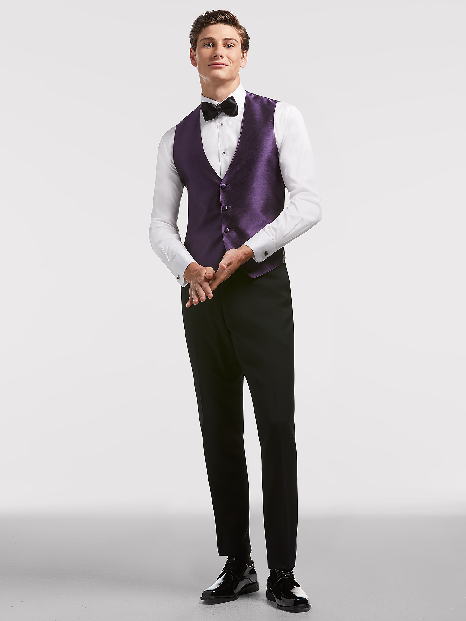 Black Shawl Lapel Tuxedo by Calvin Klein | Tuxedo Rental