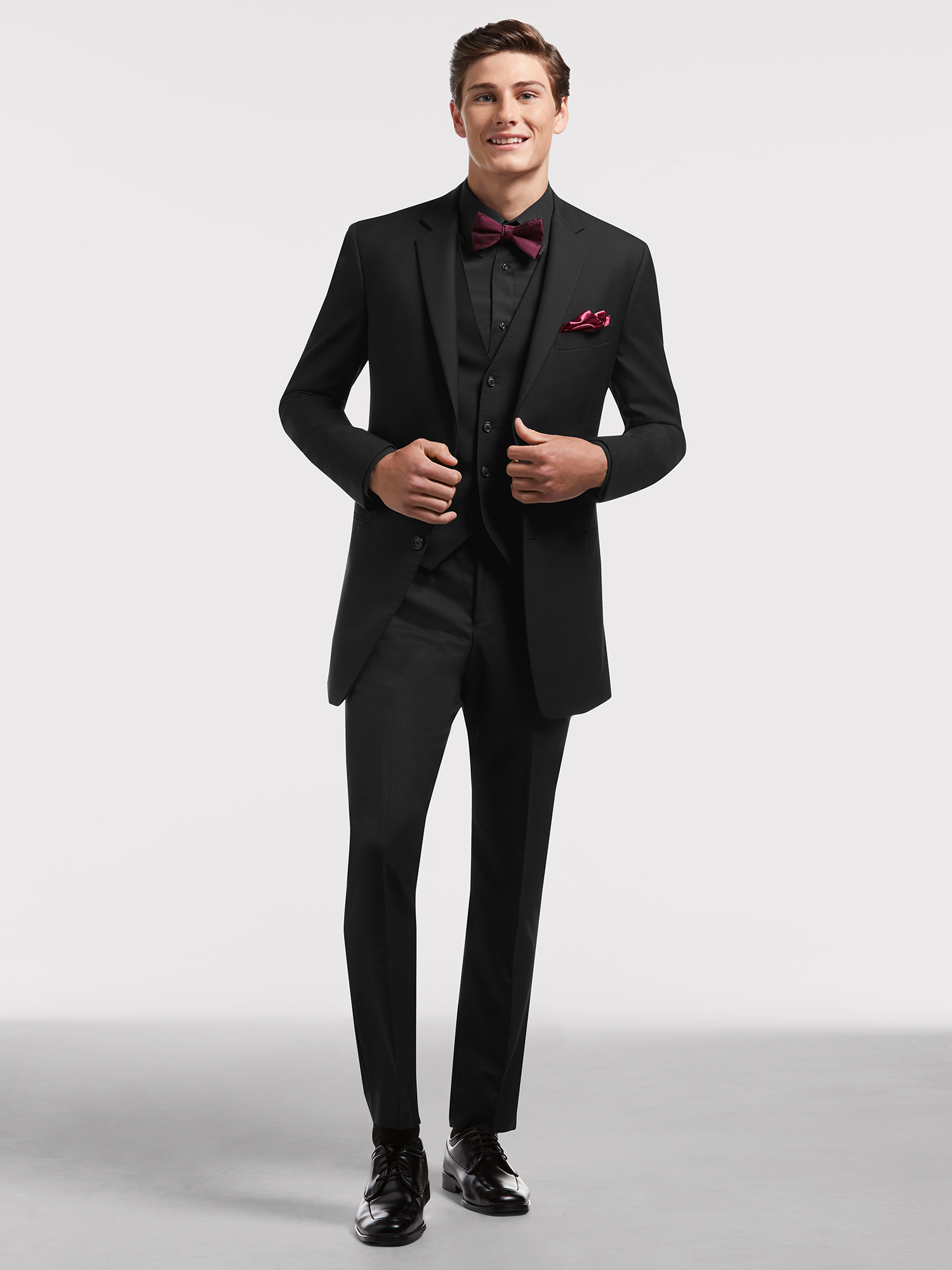 Black Notch Lapel Suit