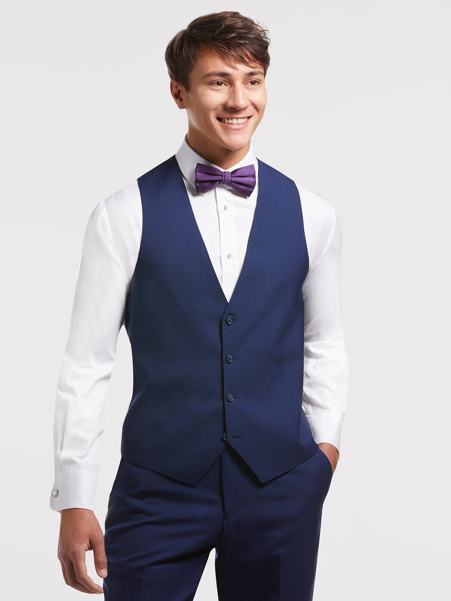 Blue suit with on sale waistcoat