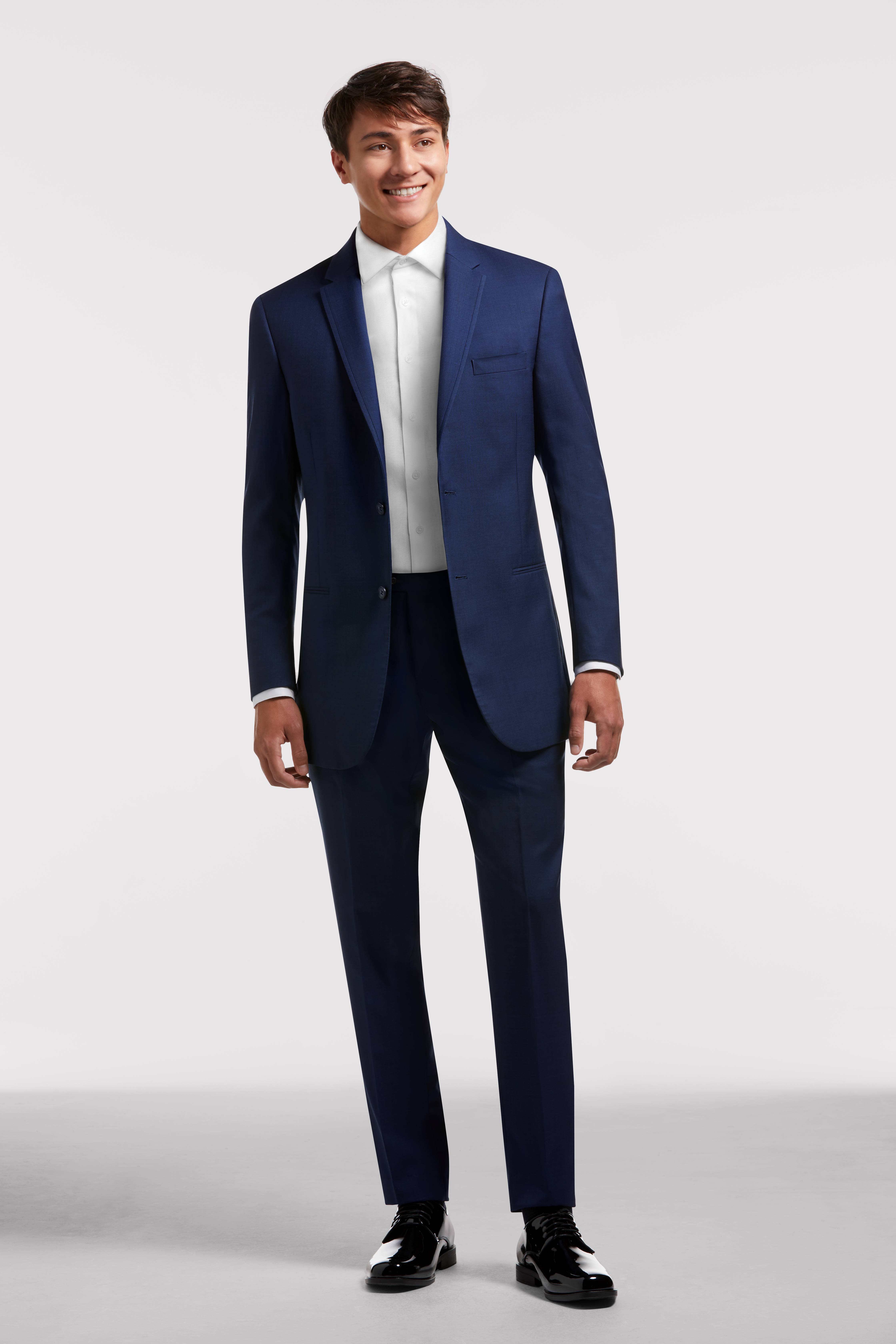 Calvin klein navy blue suit on sale