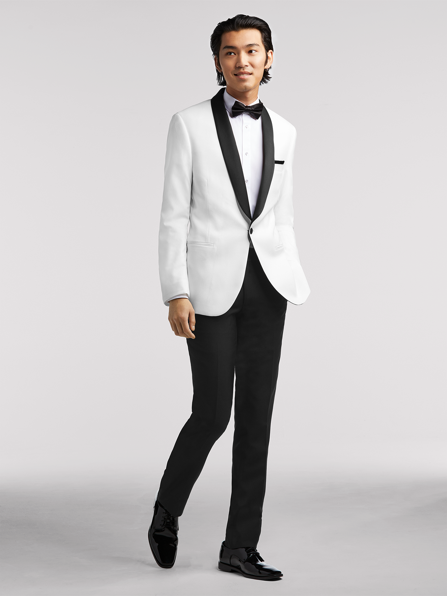 Men White Suit Notch Lapel Party Prom Dinner Formal Groom Tuxedo Wedding  Suits