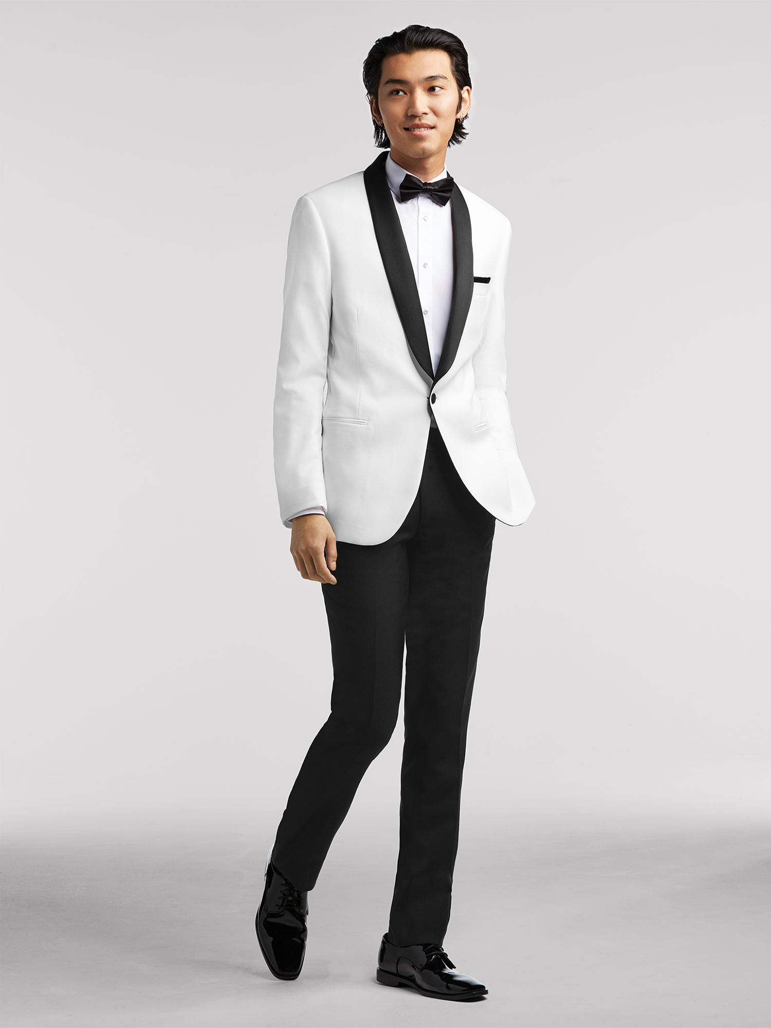 Black tux shop white jacket