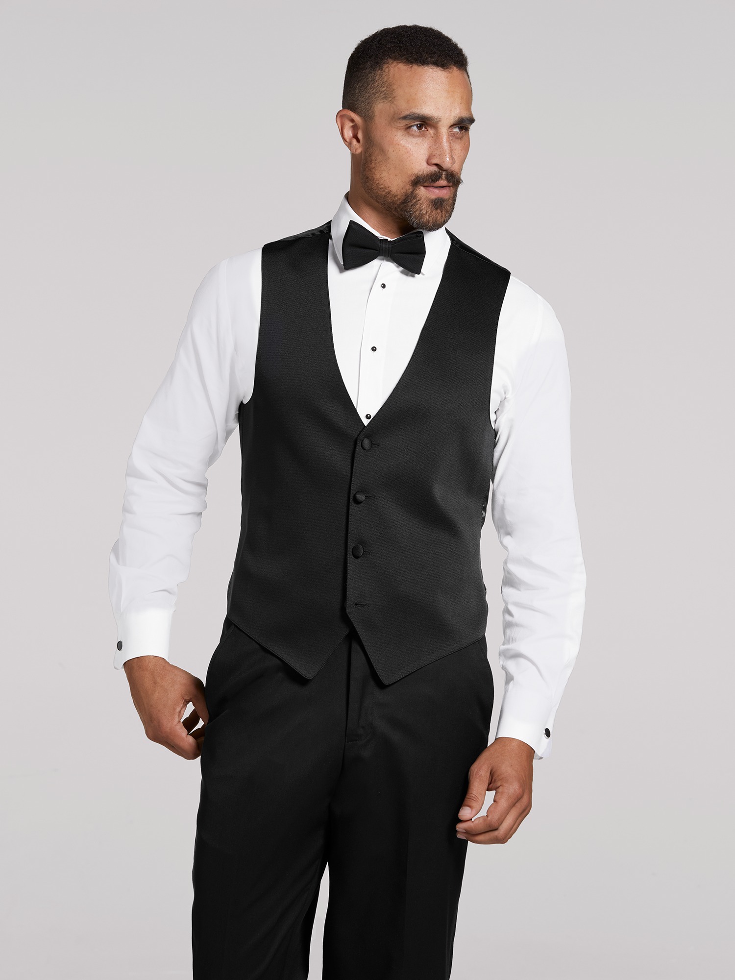 Black Notch Lapel Tux, Black by Vera Wang