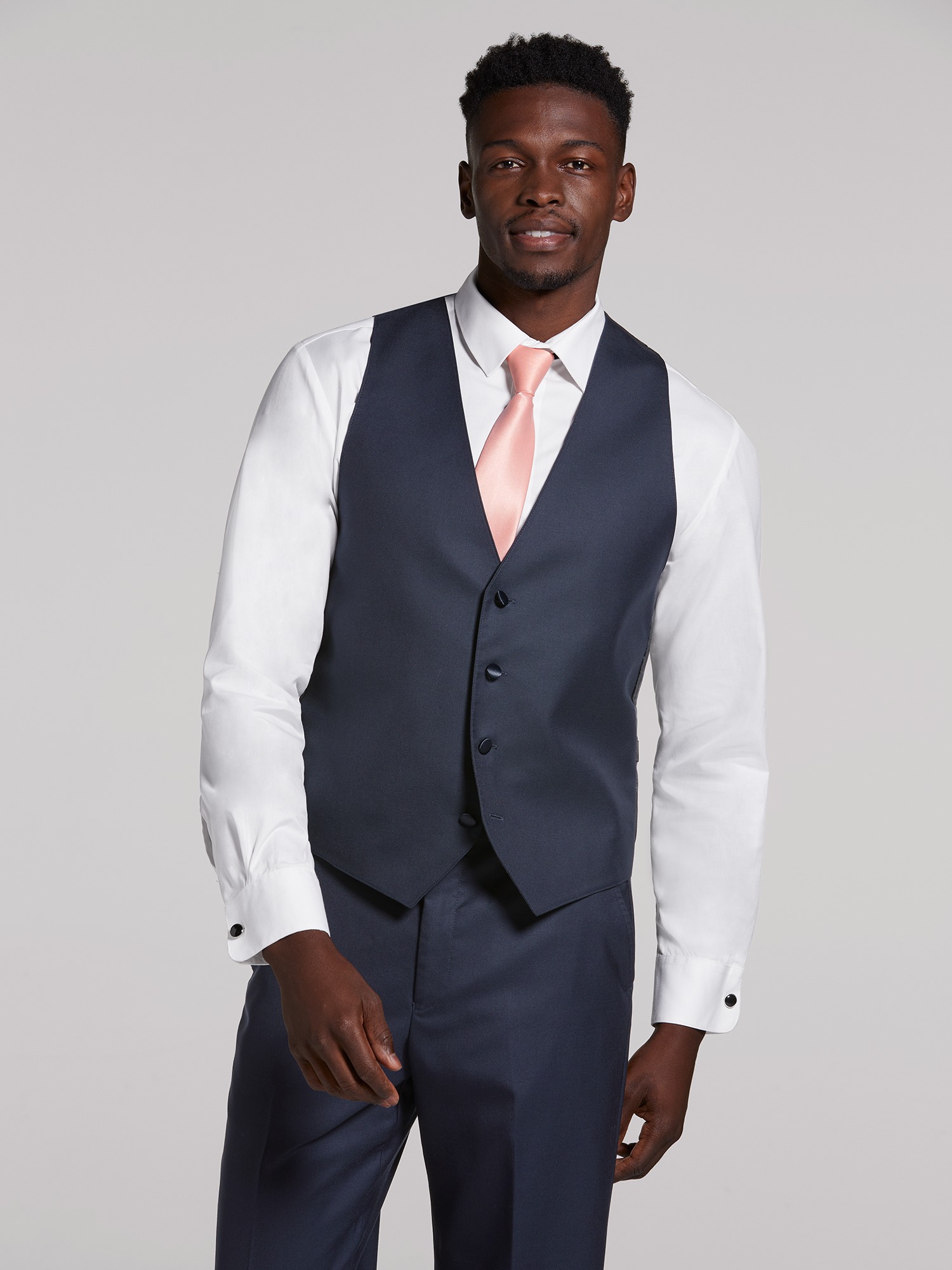 Blue sale vest tuxedo