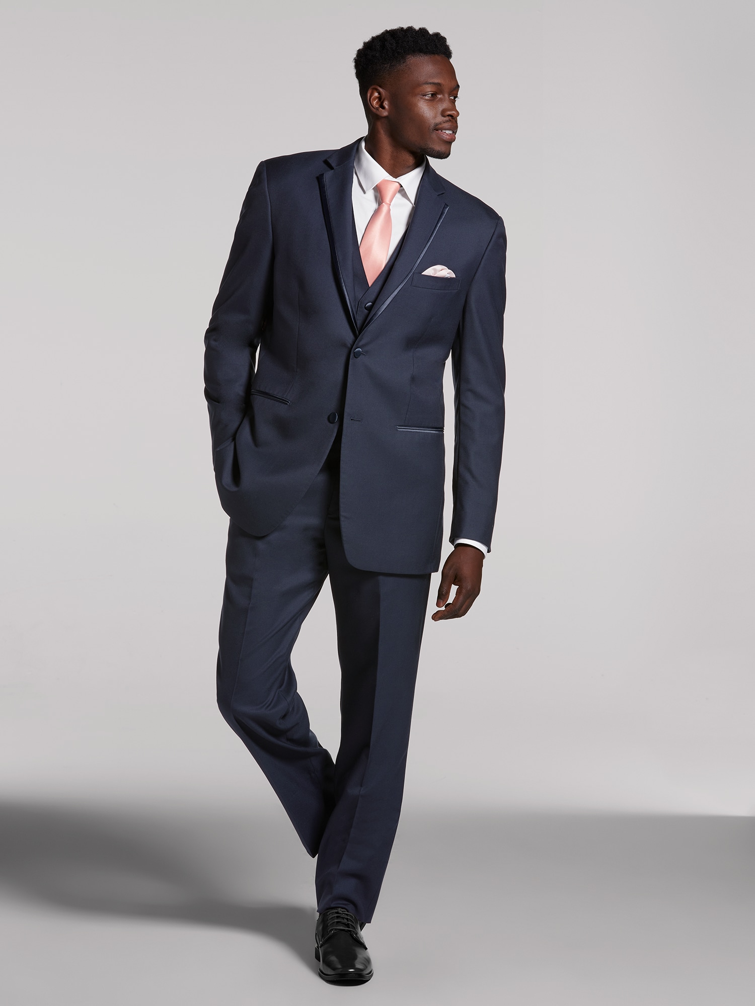 Navy blue tuxedo on sale suit