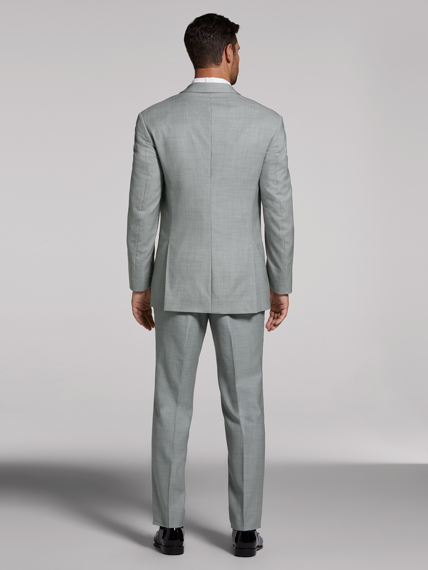 Light grey tuxedo 2025 with black lapel