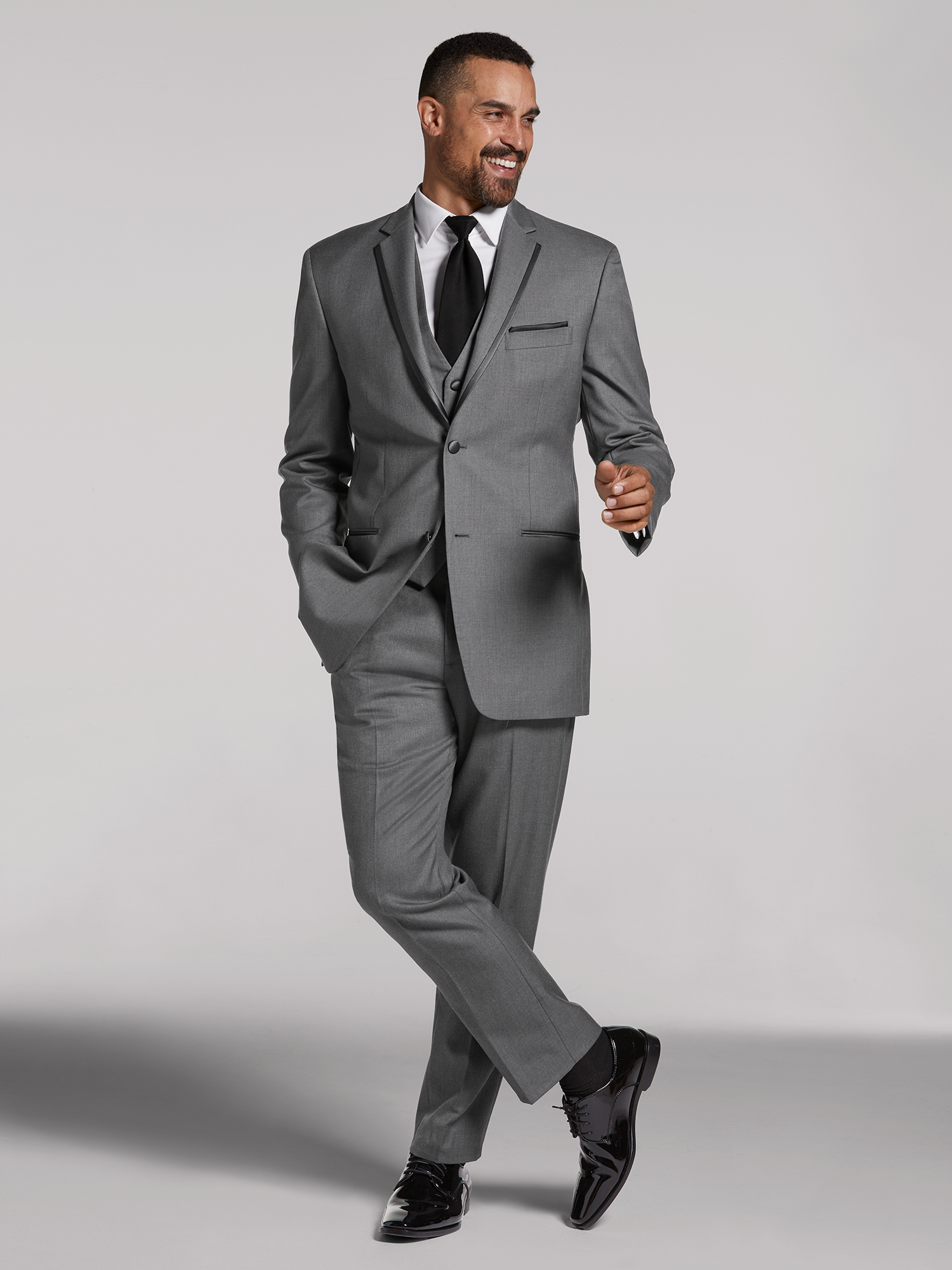 smoke ash grey dark gray drawstring suit 2 piece set dress slinky avant  garde