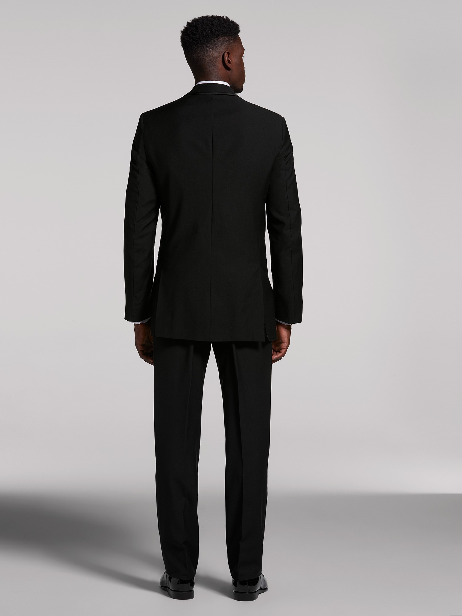 Calvin Klein Black Satin Edged Notch Lapel Tux