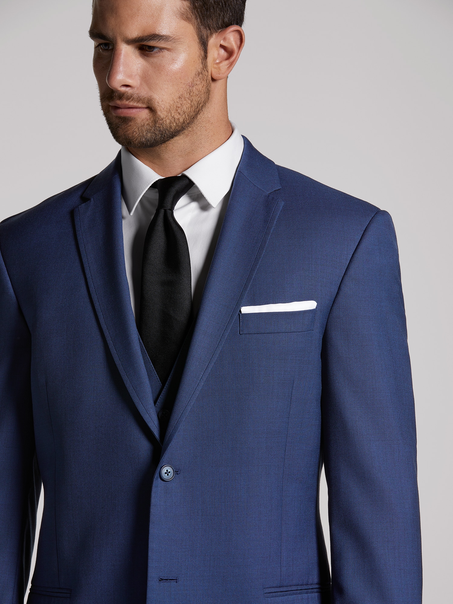 Men's Blue Ultra Slim Fit 3-Piece Prom Suit - Blue skinny Fit suits – Flex  Suits