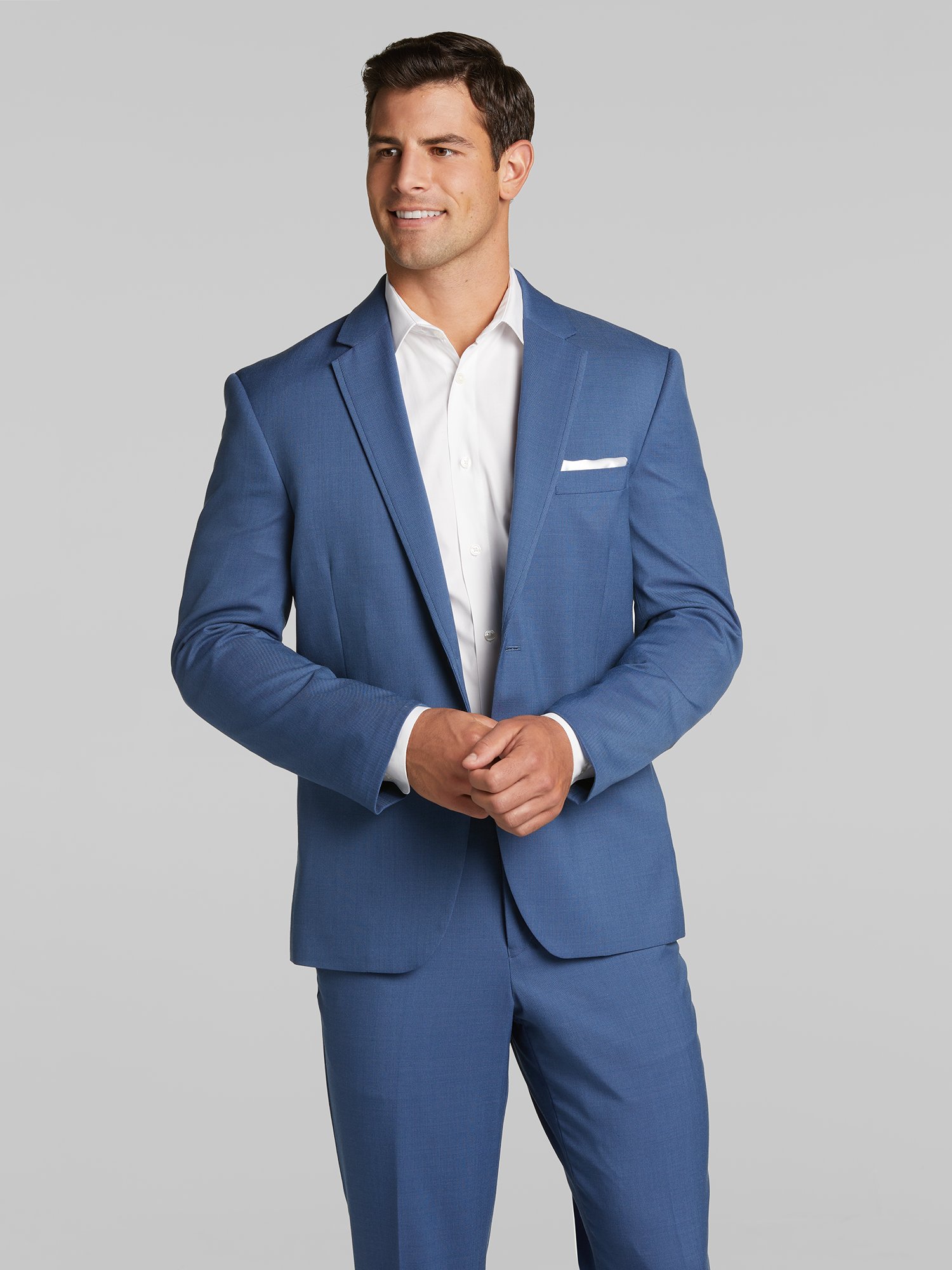 Blue Performance Wedding Suit by Calvin Klein Suit Rental