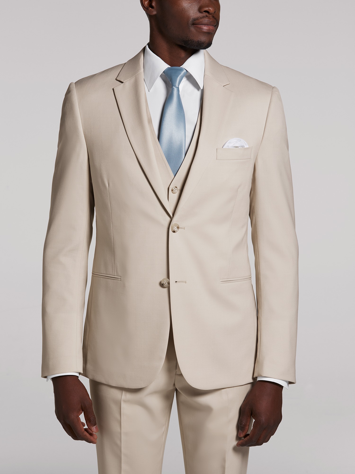 Pronto Uomo Performance Wool Tan Suit | Tuxedo Rental